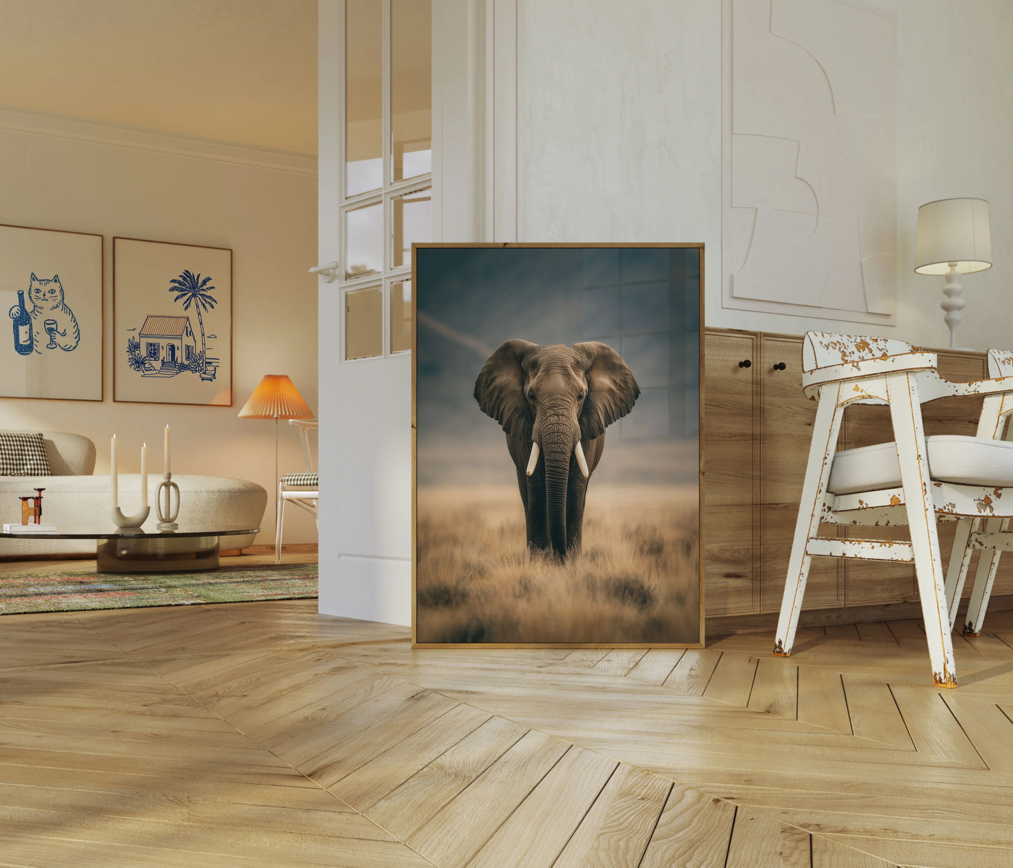 Majestic Elephant Savanna Poster - Image 5
