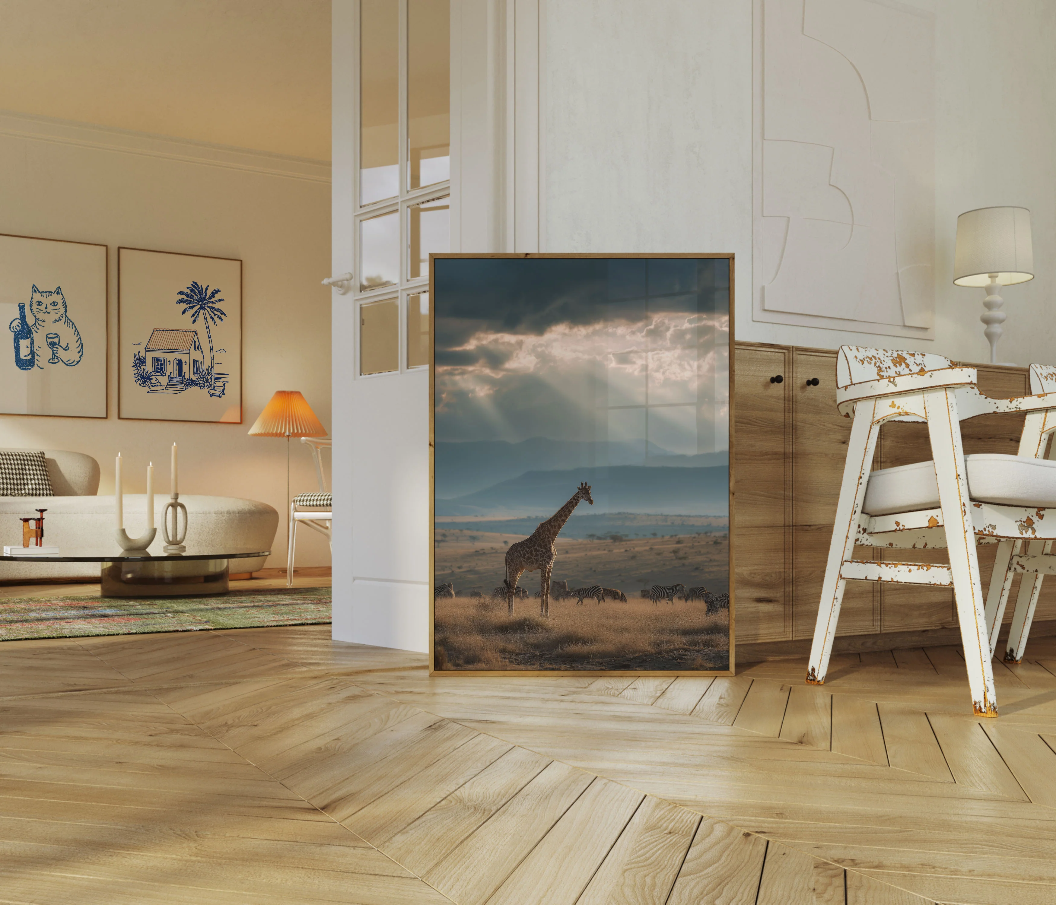 Majestic Giraffe Savanna Poster - Image 5