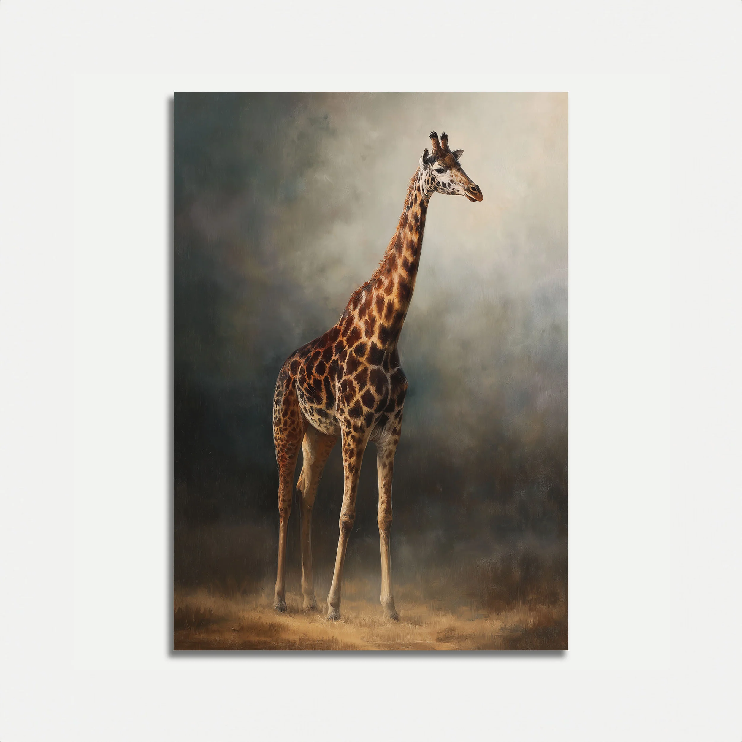 Majestic Giraffe Wildlife Poster