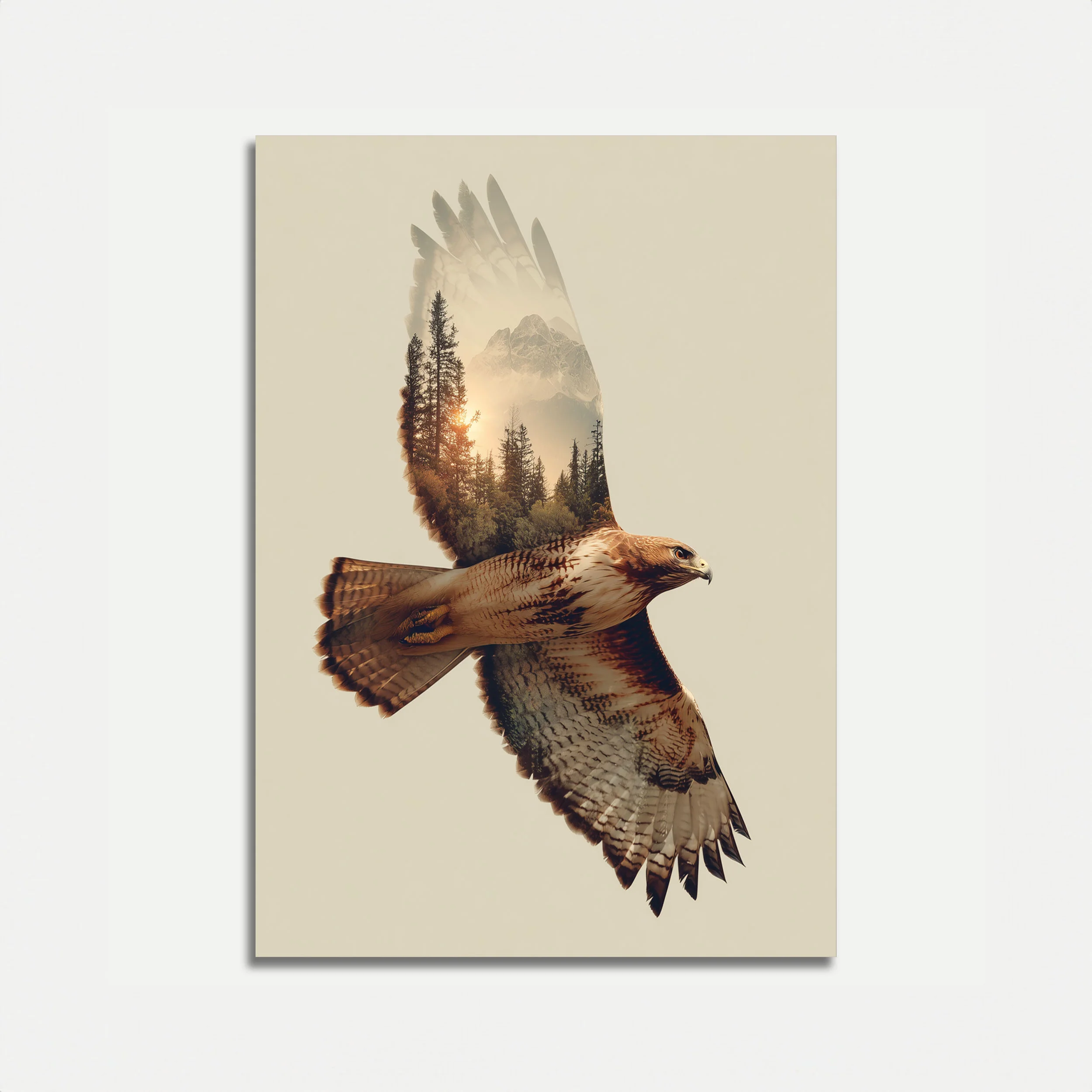 Majestic Hawk Mountain Poster