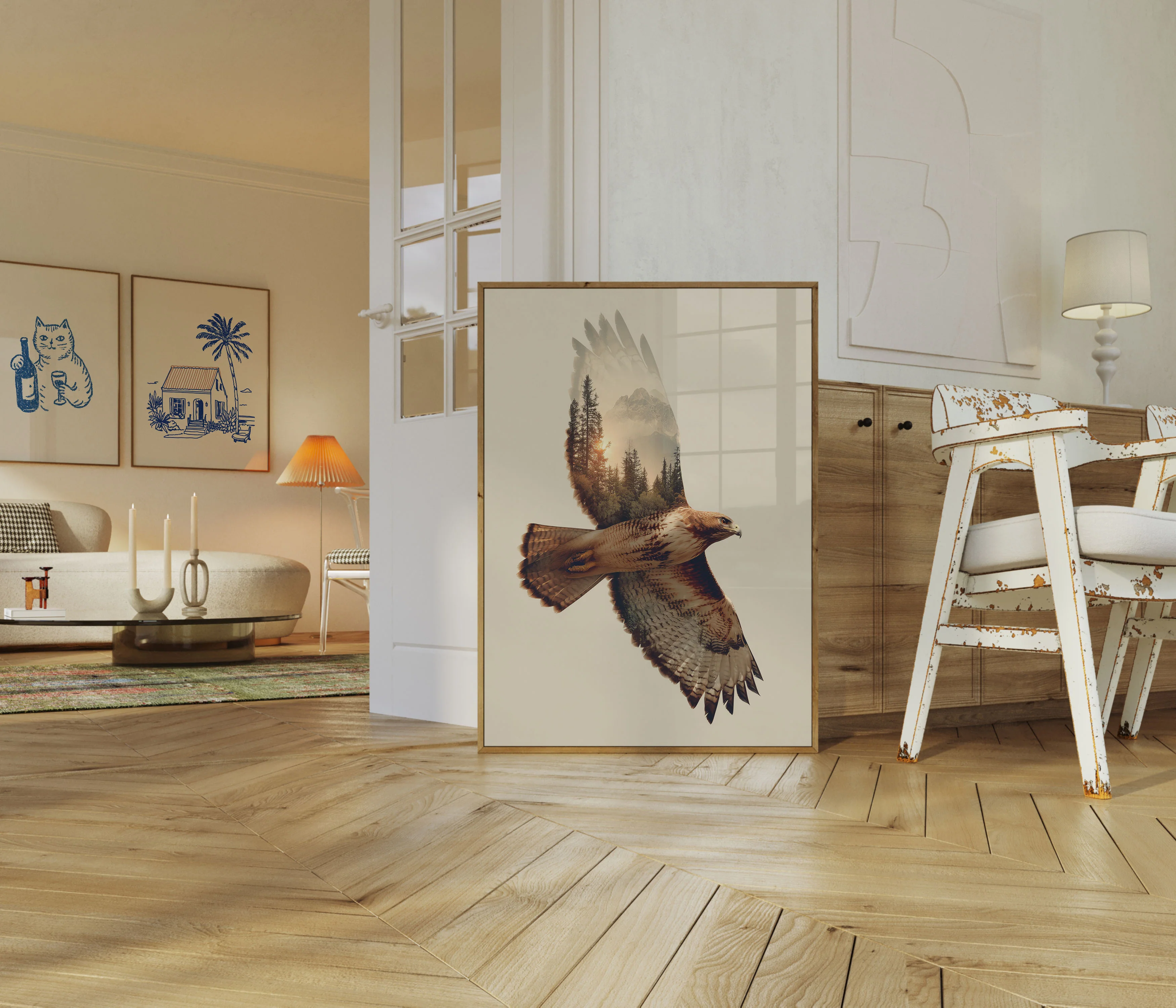 Majestic Hawk Mountain Poster - Image 5