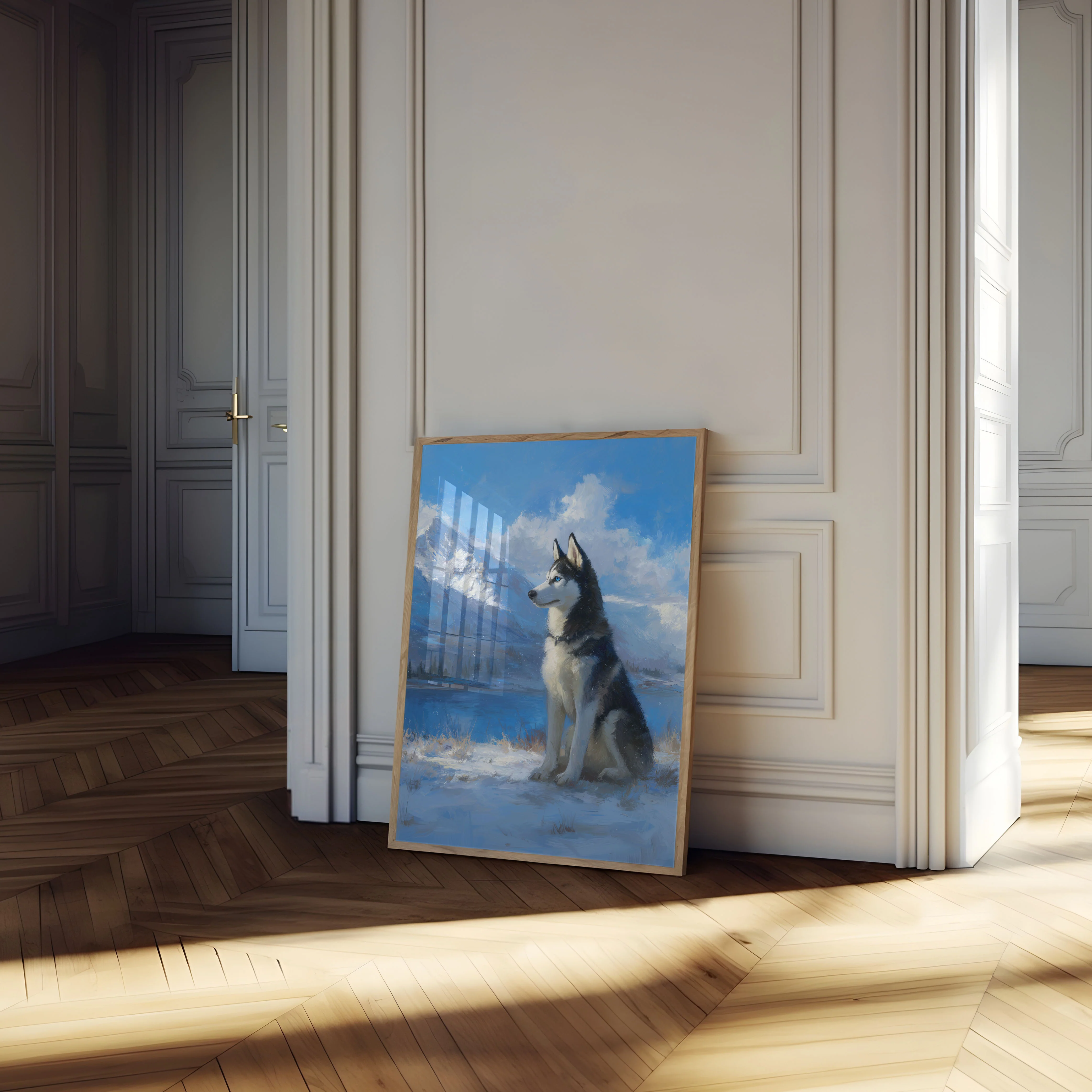 Majestic Husky Mountain Poster - Image 4