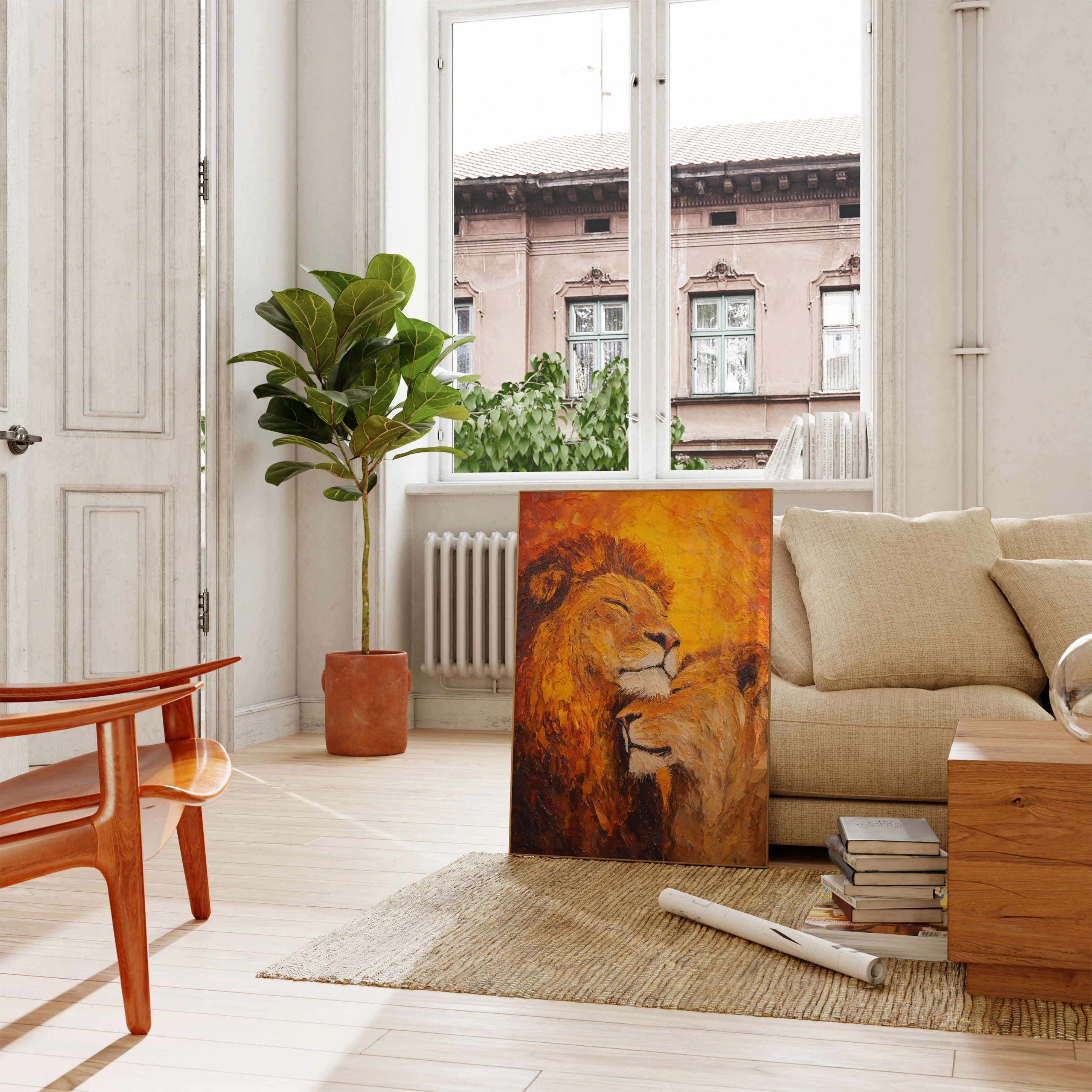 Majestic Lion and Cub Poster - Image 2
