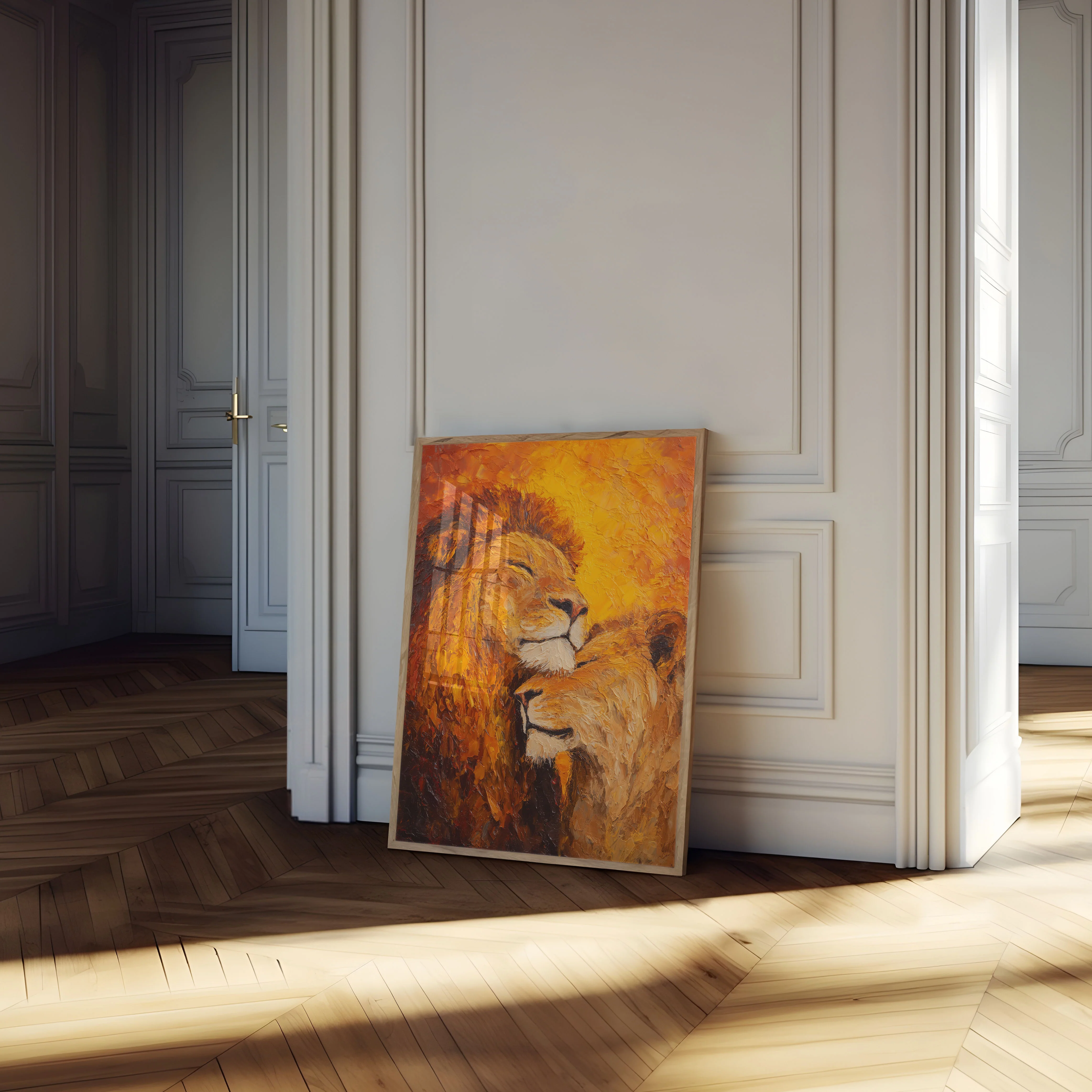 Majestic Lion and Cub Poster - Image 4
