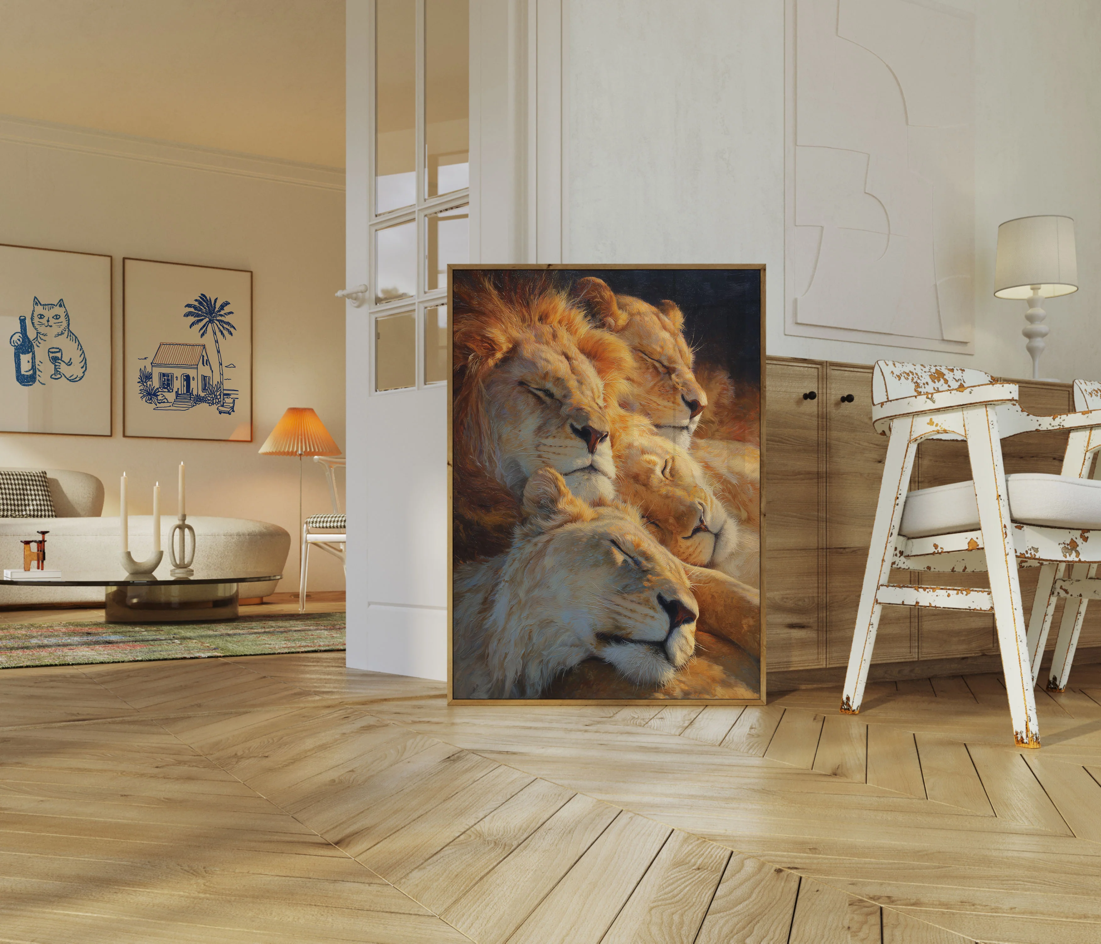 Majestic Lions Family Poster - Image 5