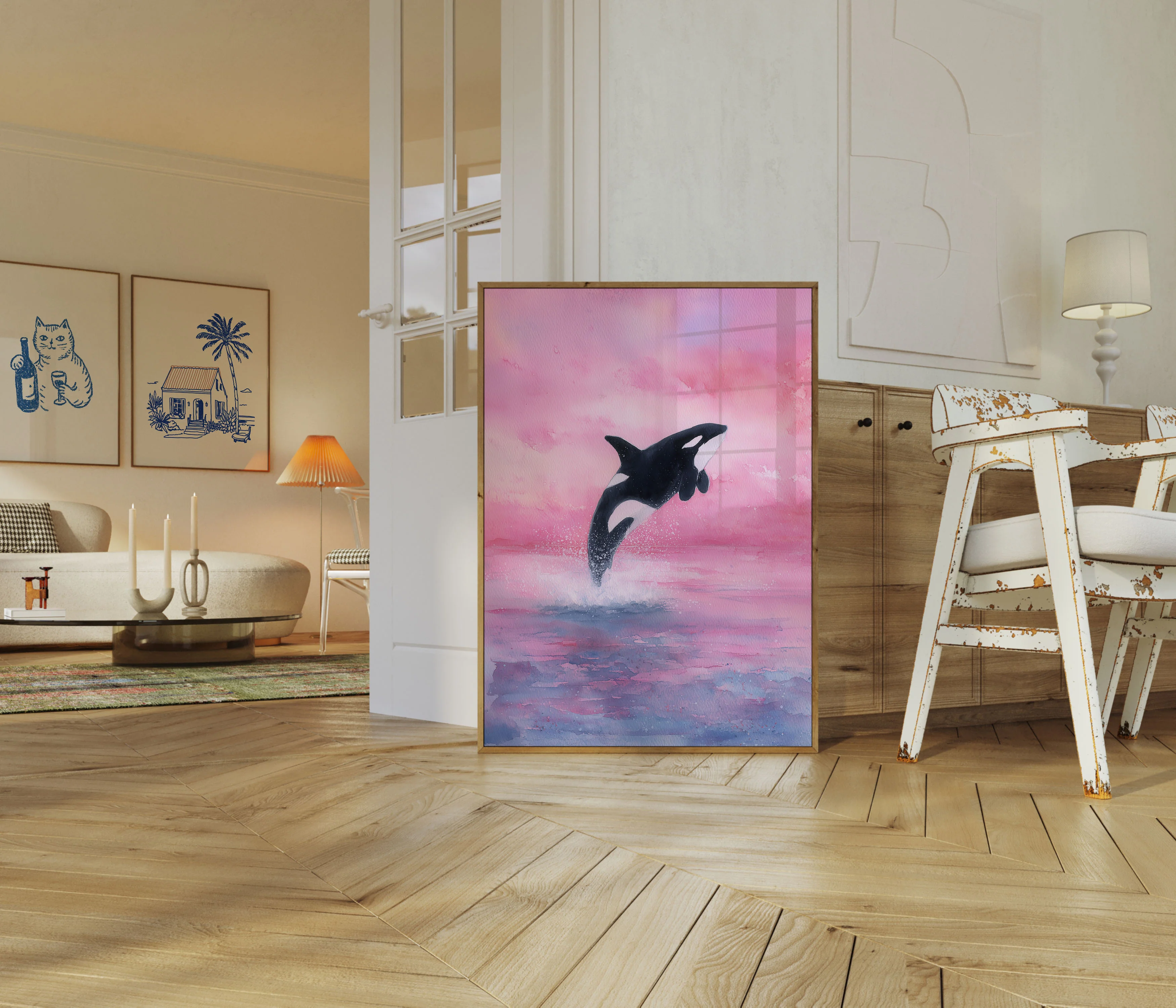 Majestic Orca Ocean Dance Poster - Image 5