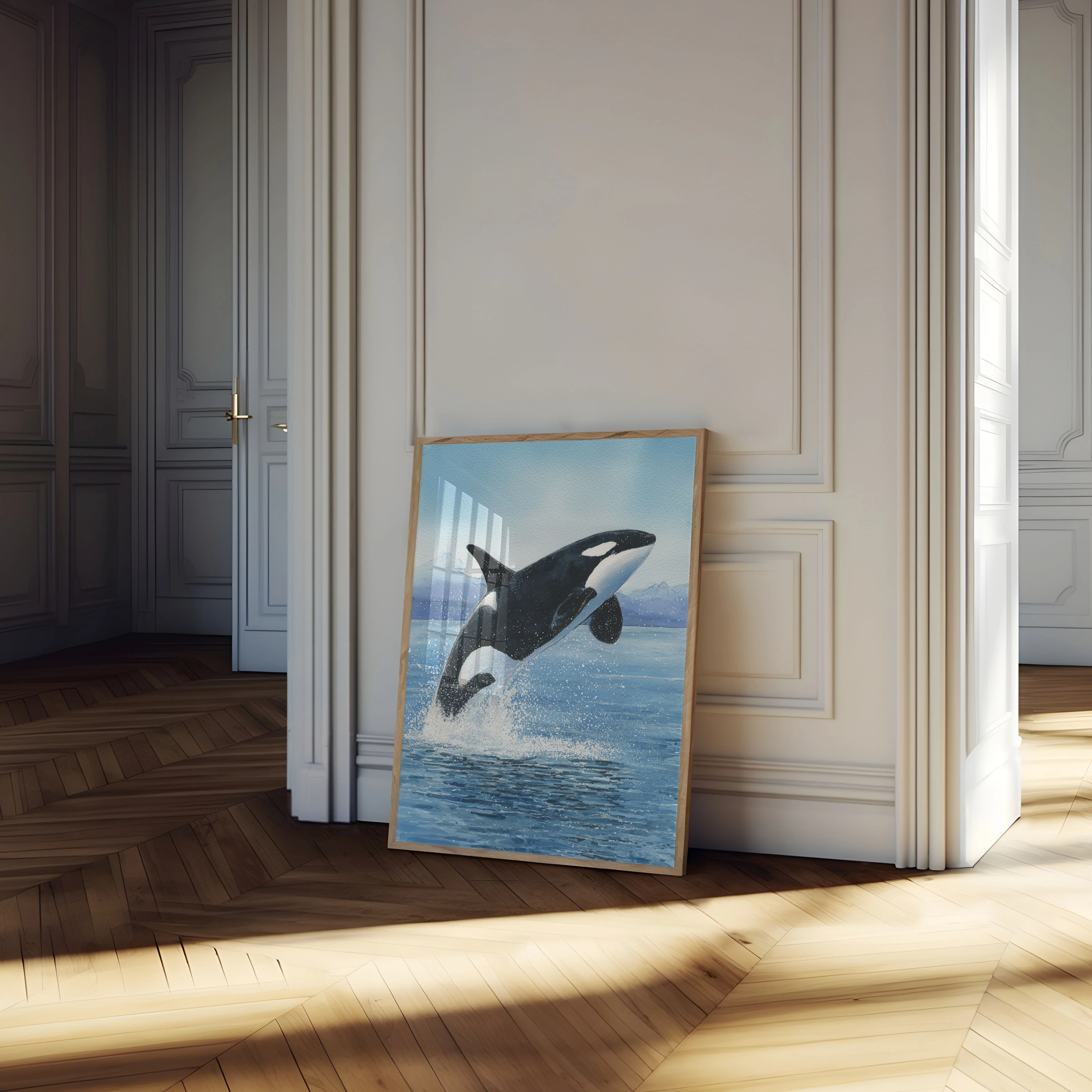 Majestic Orca Ocean Leap Poster - Image 4