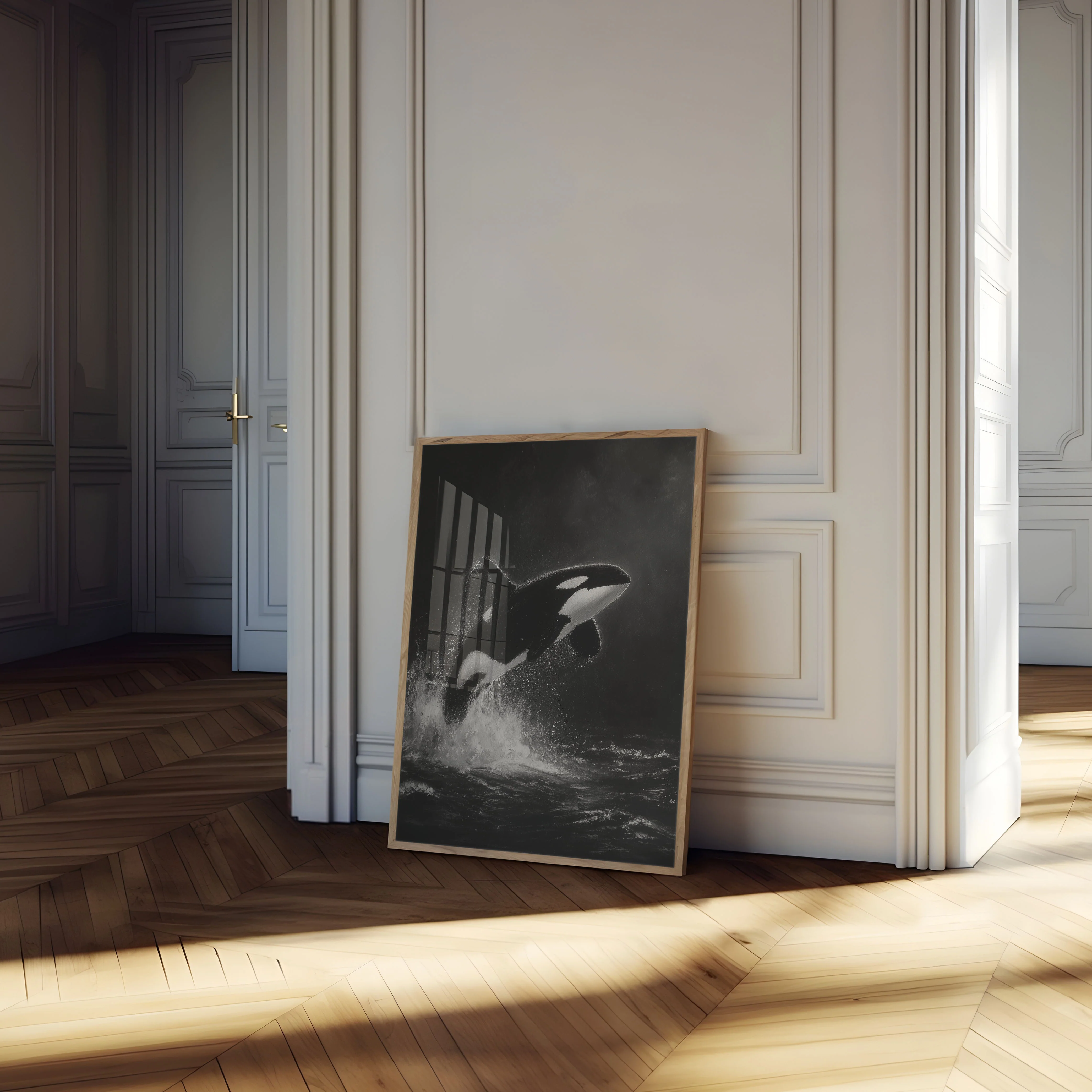 Majestic Orca Ocean Leap Poster - Image 3