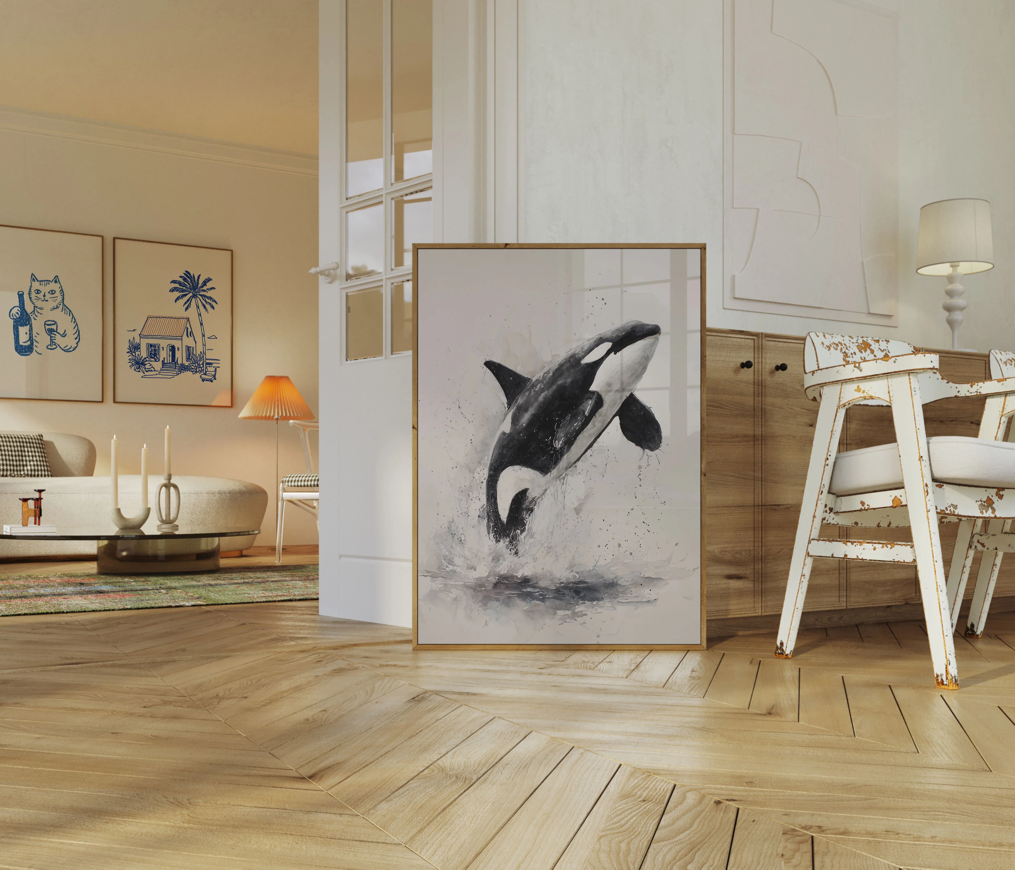 Majestic Orca Ocean Leap Poster - Image 5