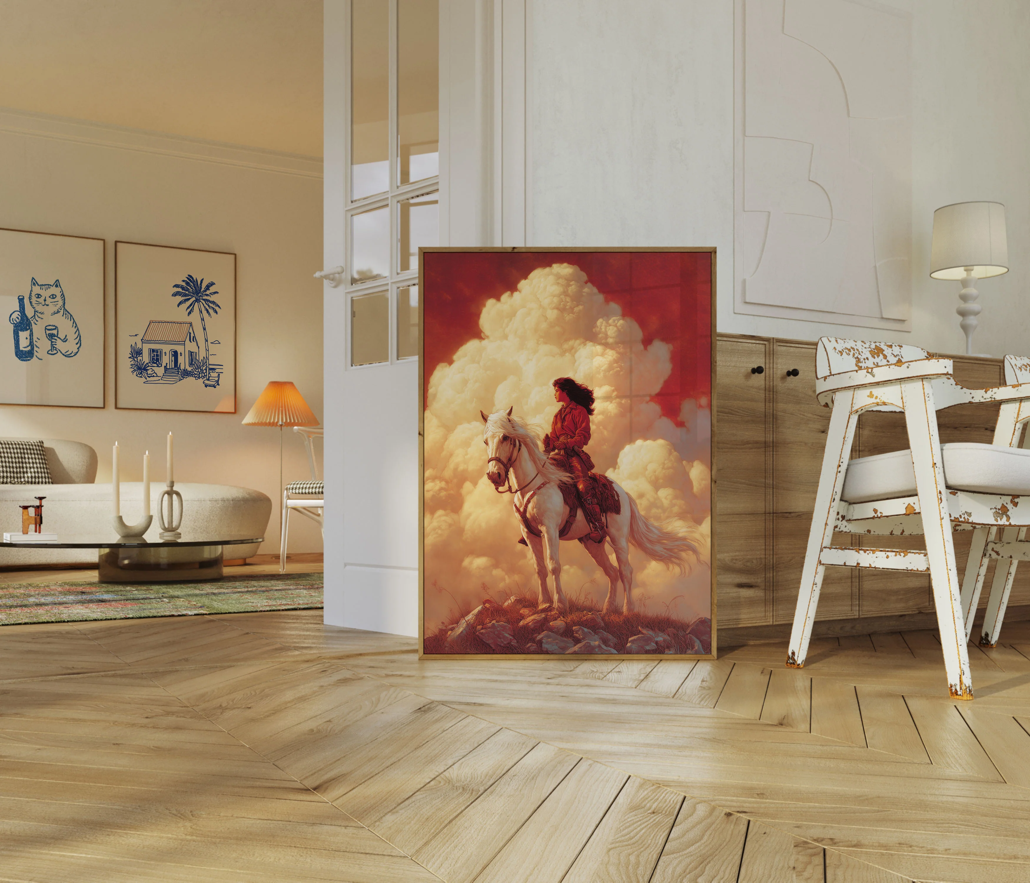 Majestic Rider in Red Poster - Image 5