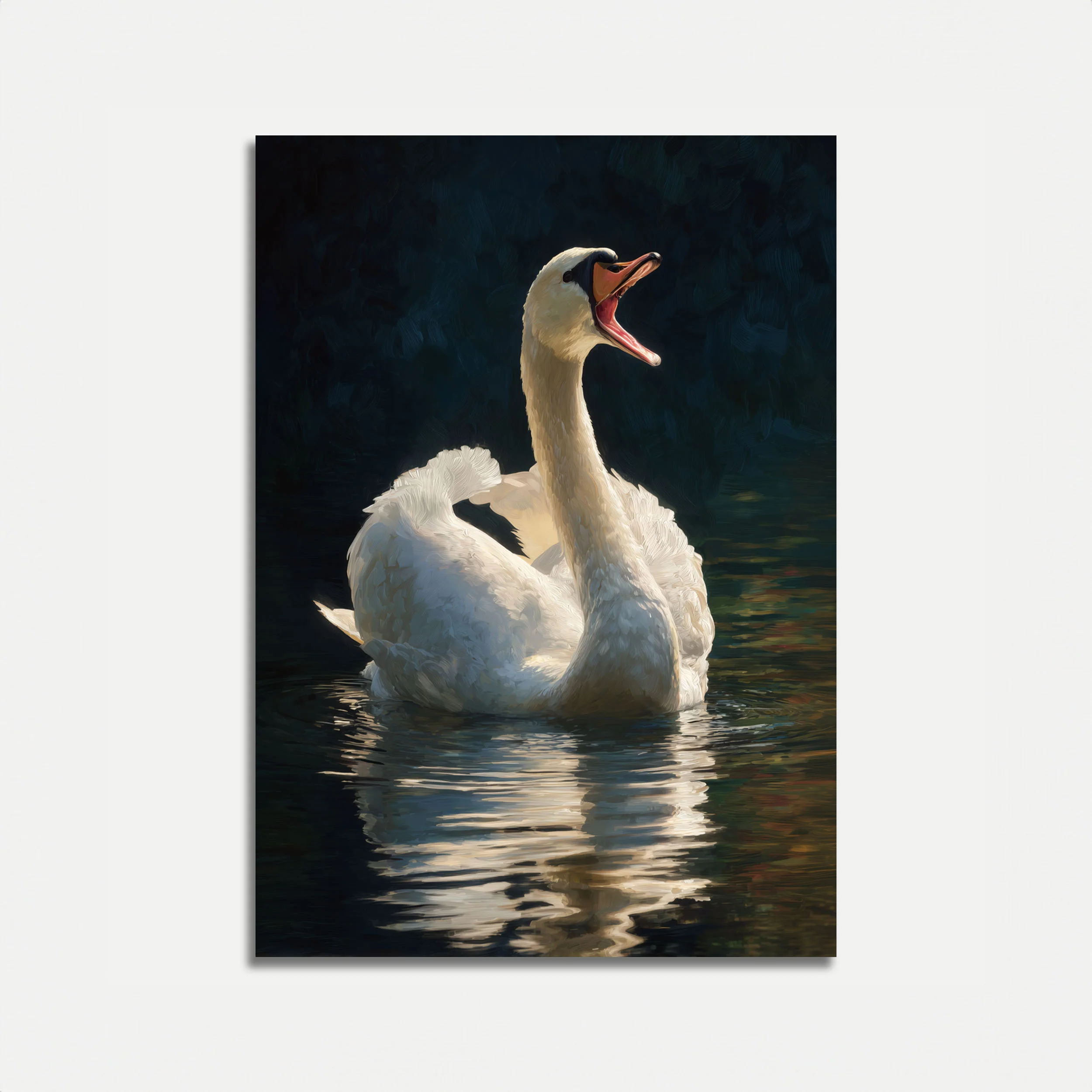 Majestic Swan Cry Poster