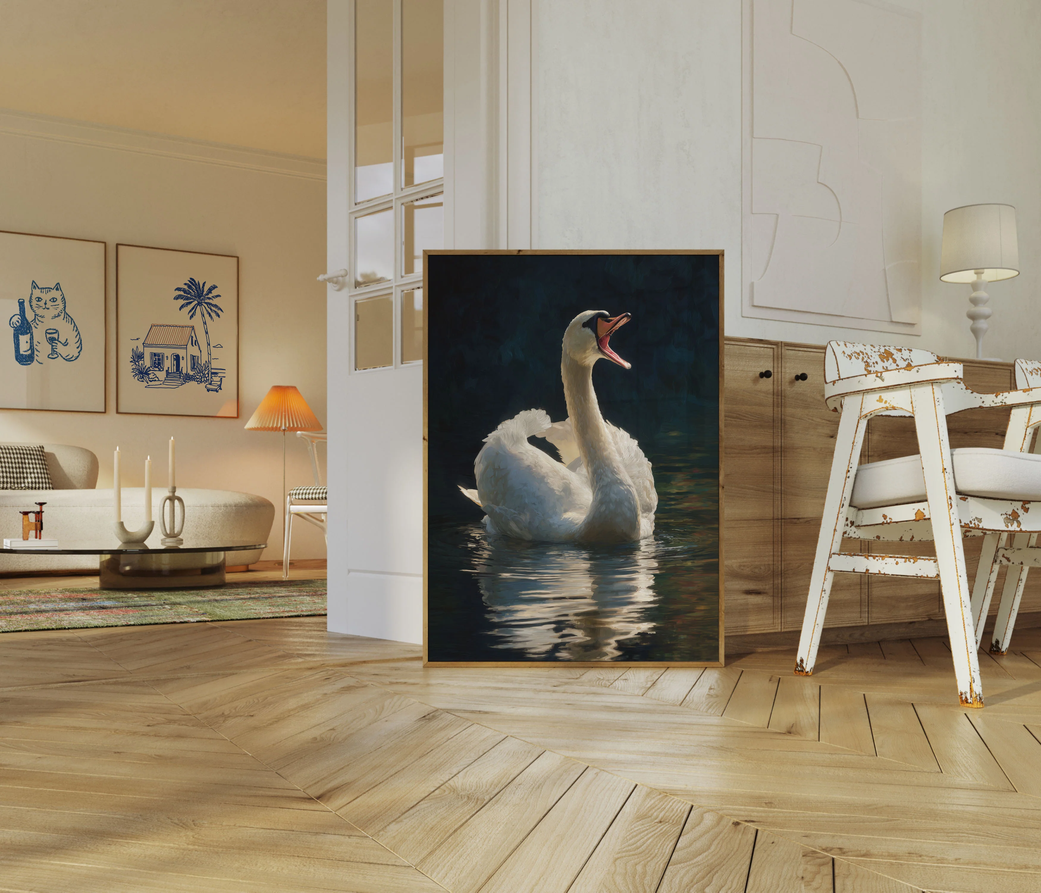 Majestic Swan Cry Poster - Image 5