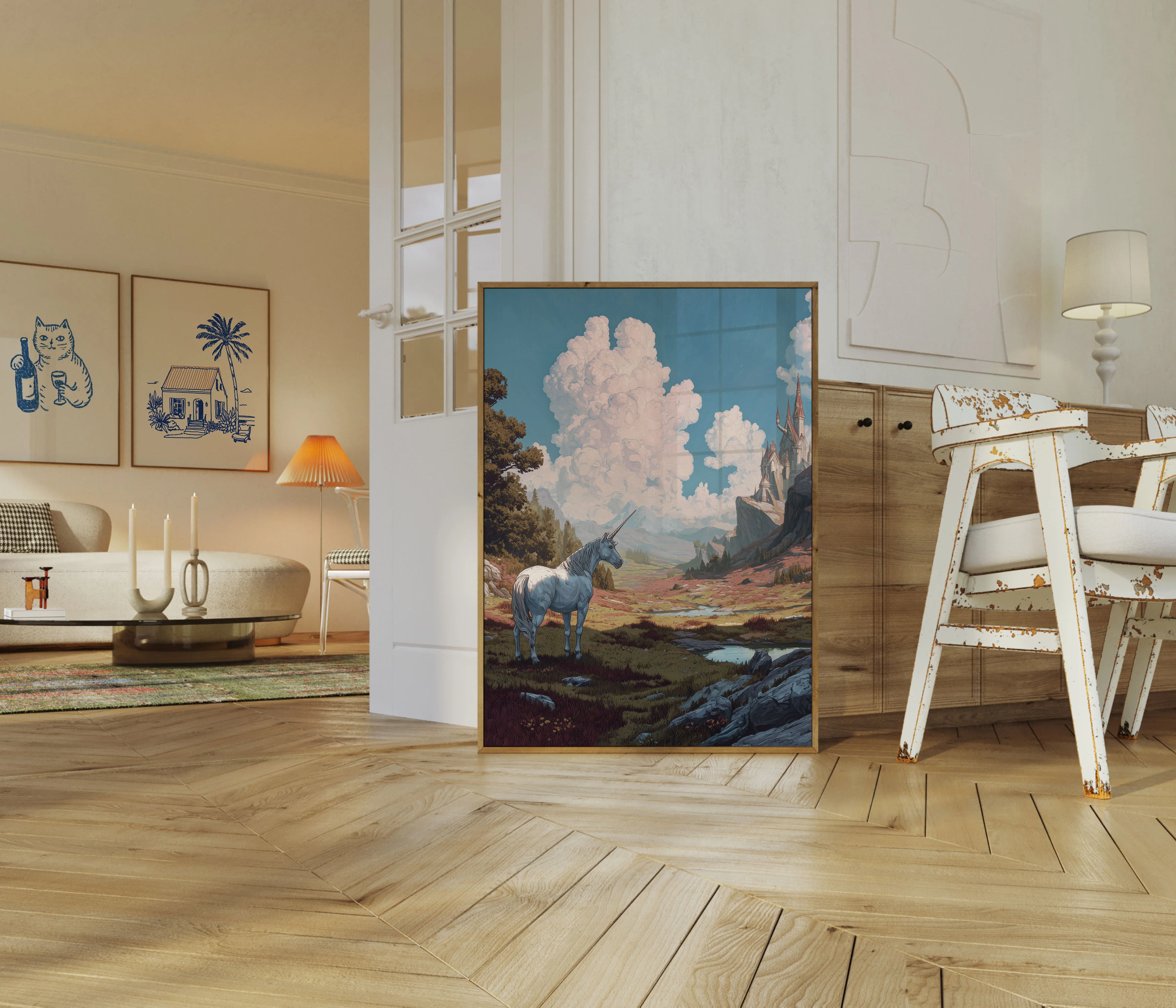 Majestic Unicorn Fantasy Poster - Image 5