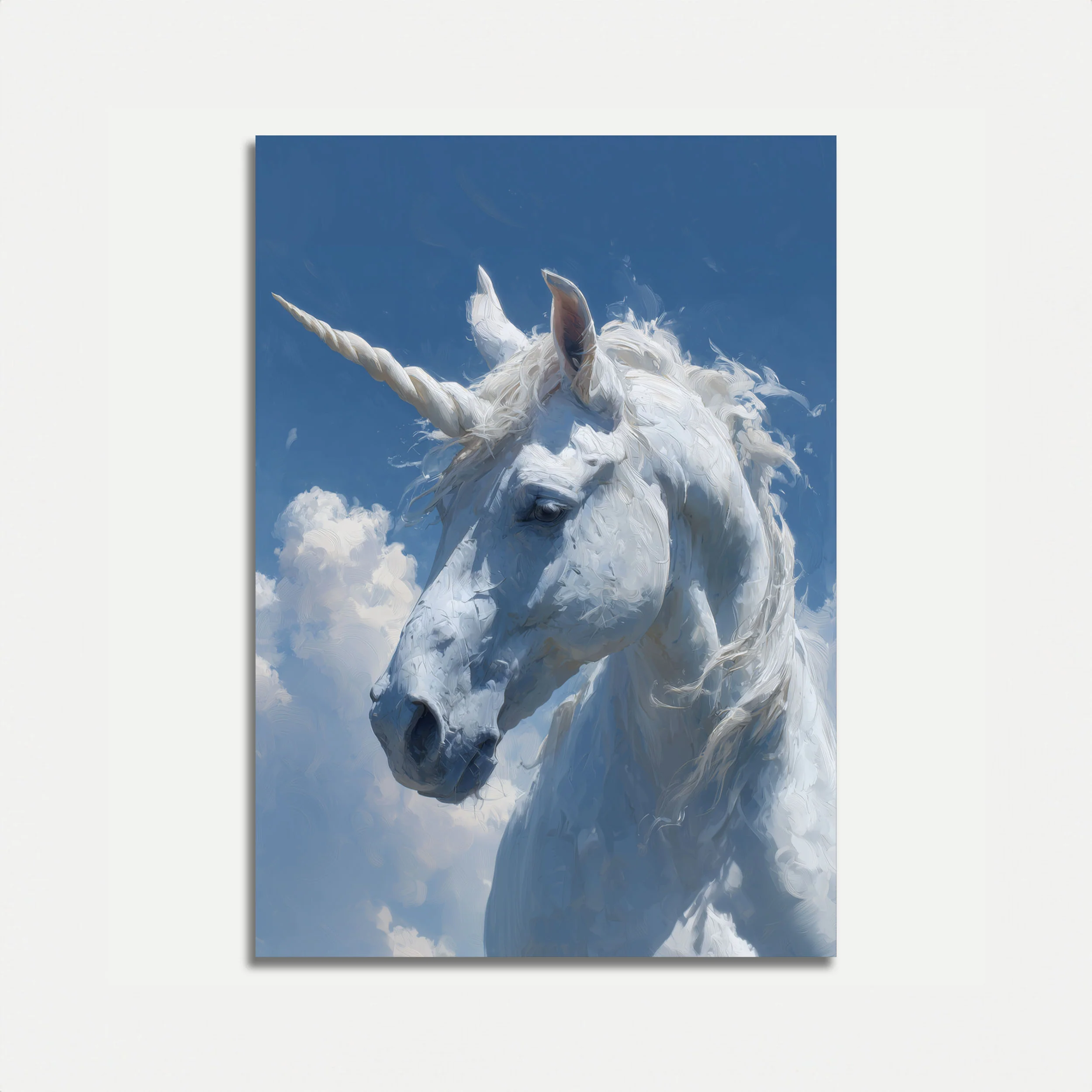 Majestic Unicorn Sky Poster