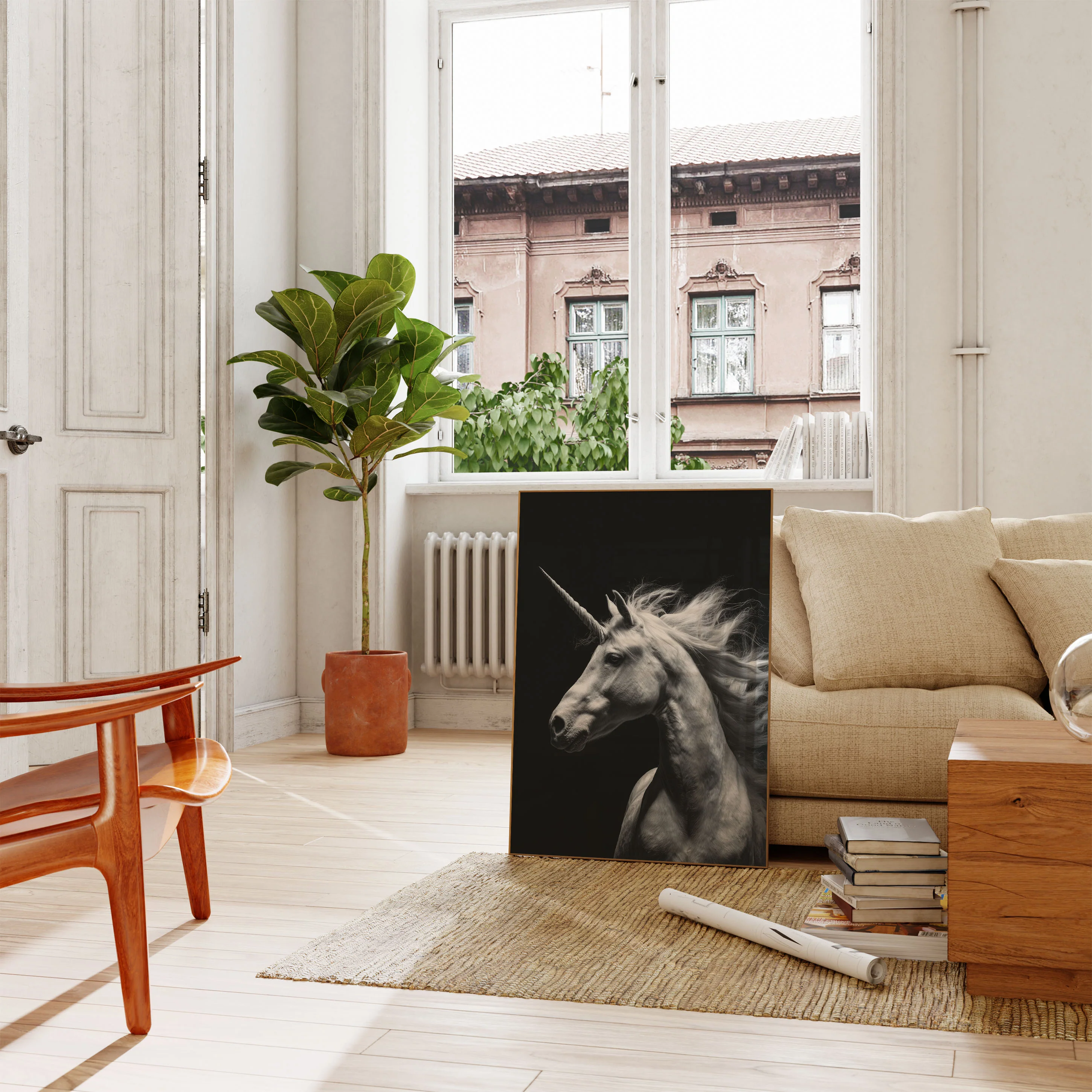 Majestic Unicorn Wind Poster - Image 2