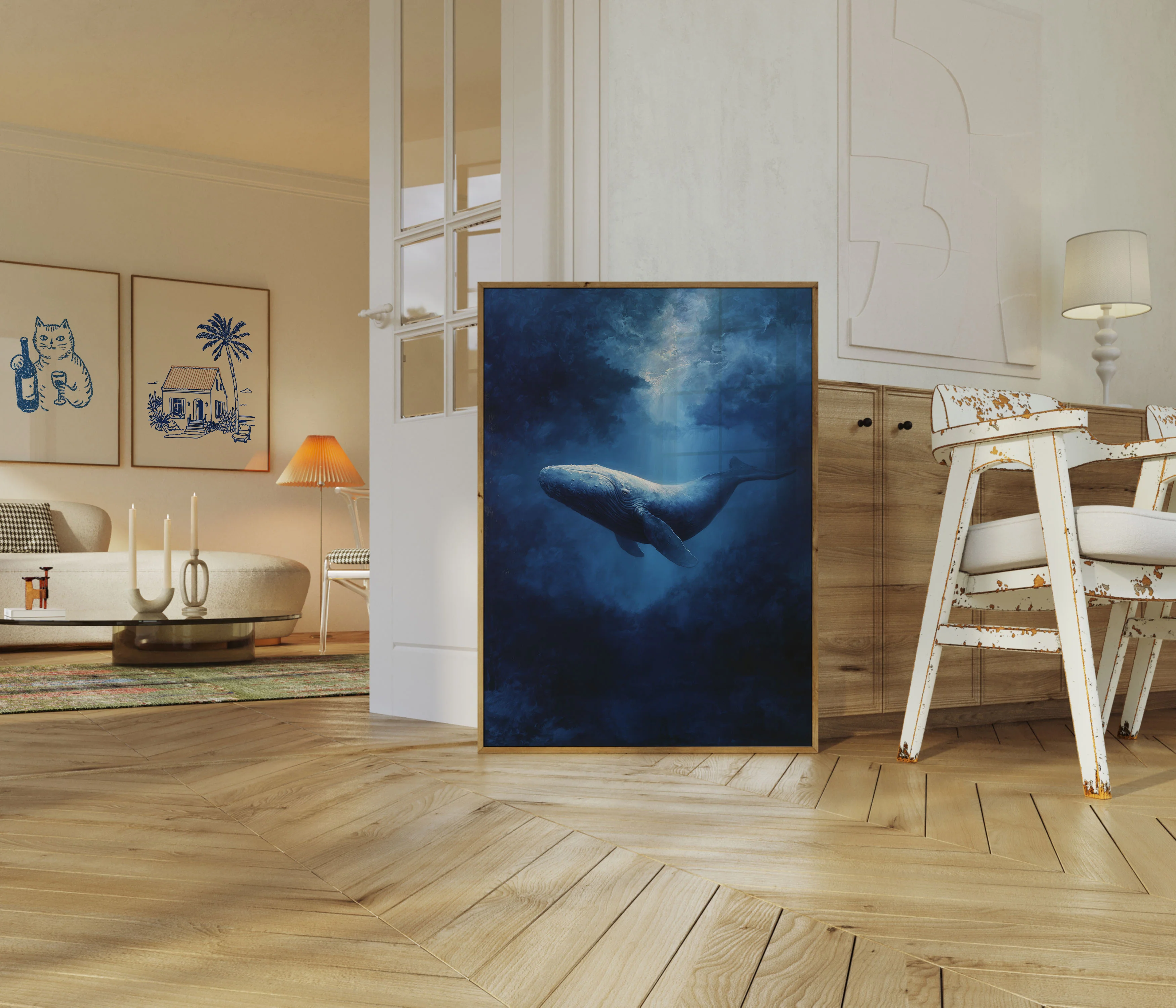 Majestic Whale in Ocean Depths Poster - Image 5