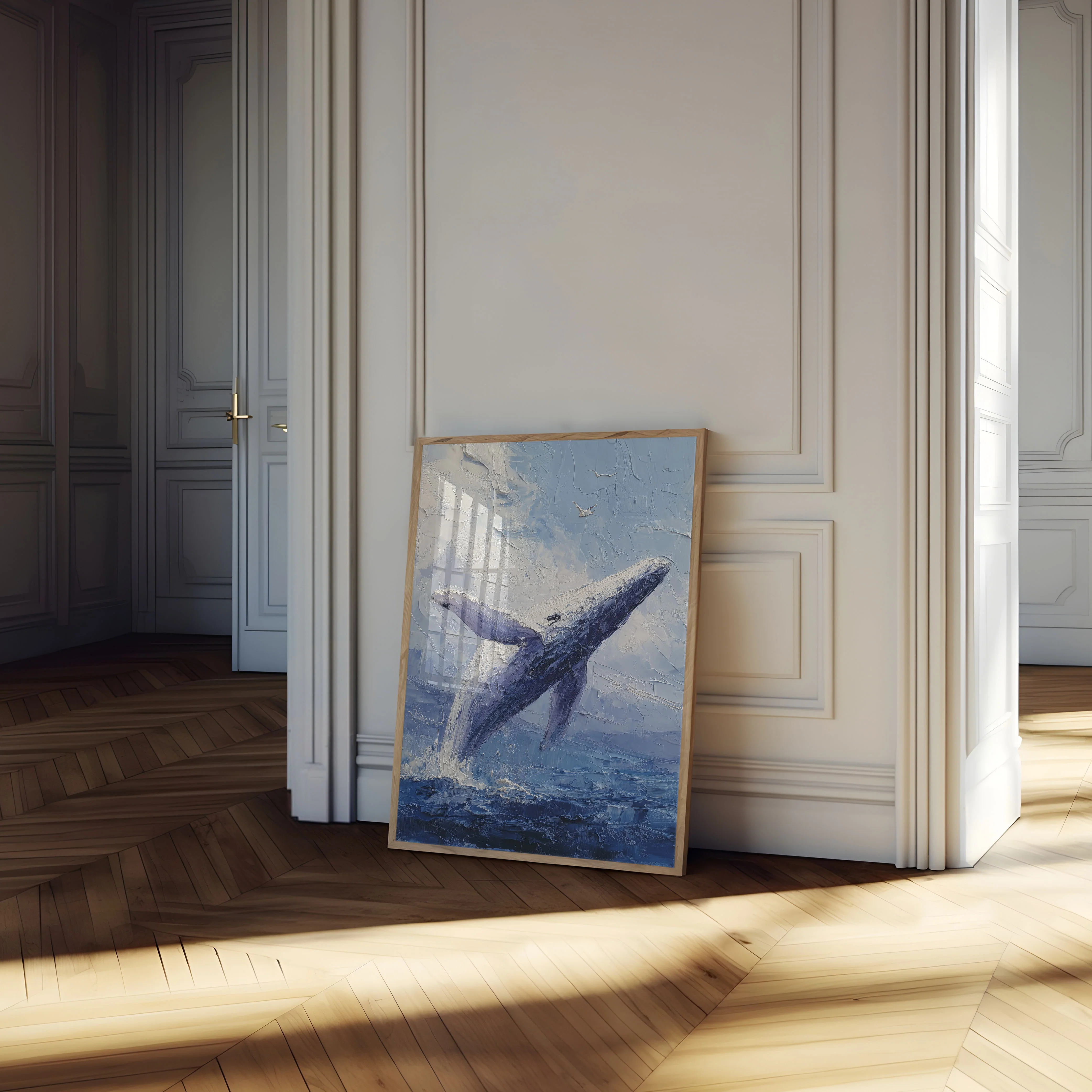 Majestic Whale Leap Poster - Image 4