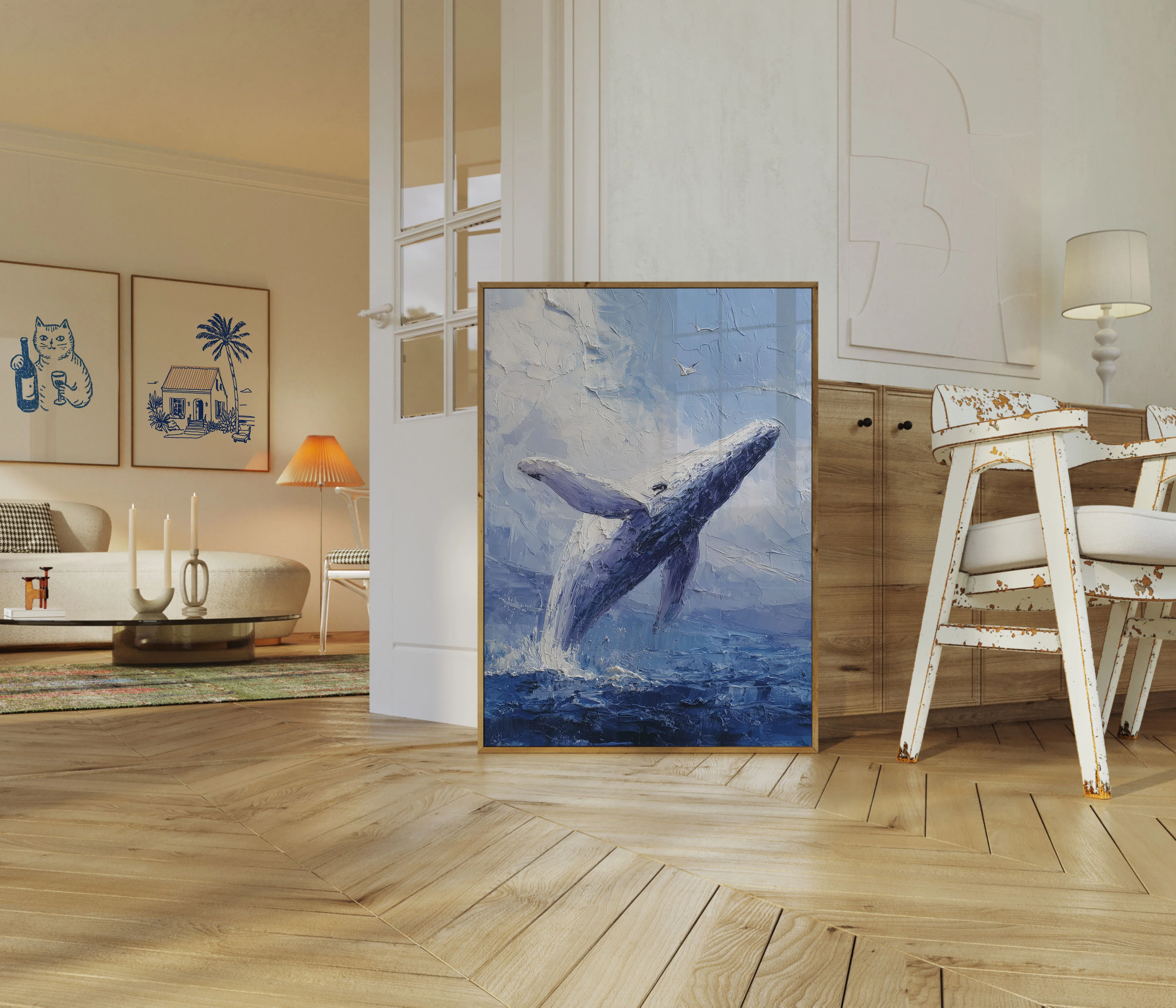 Majestic Whale Leap Poster - Image 5