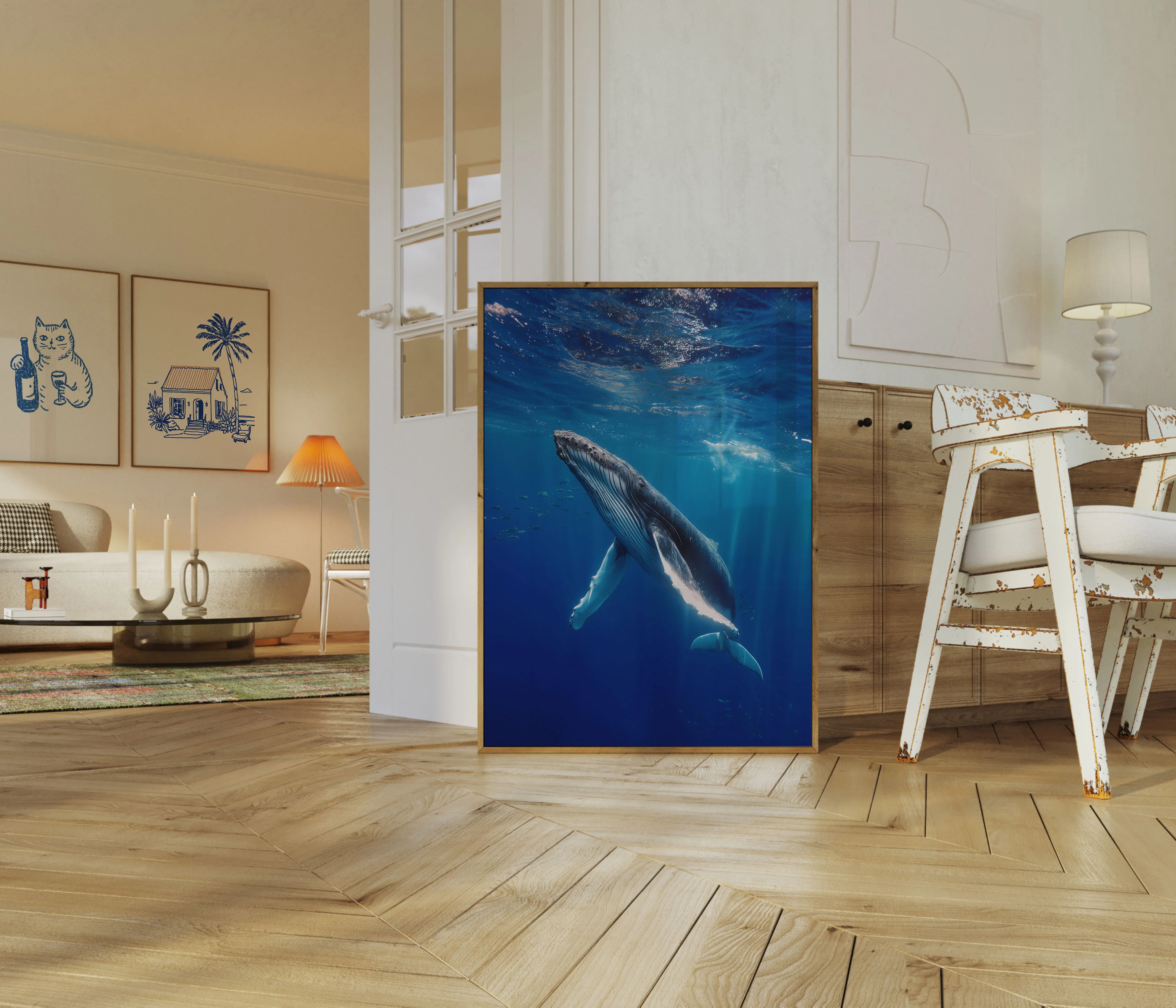 Majestic Whale Underwater Poster - Image 5