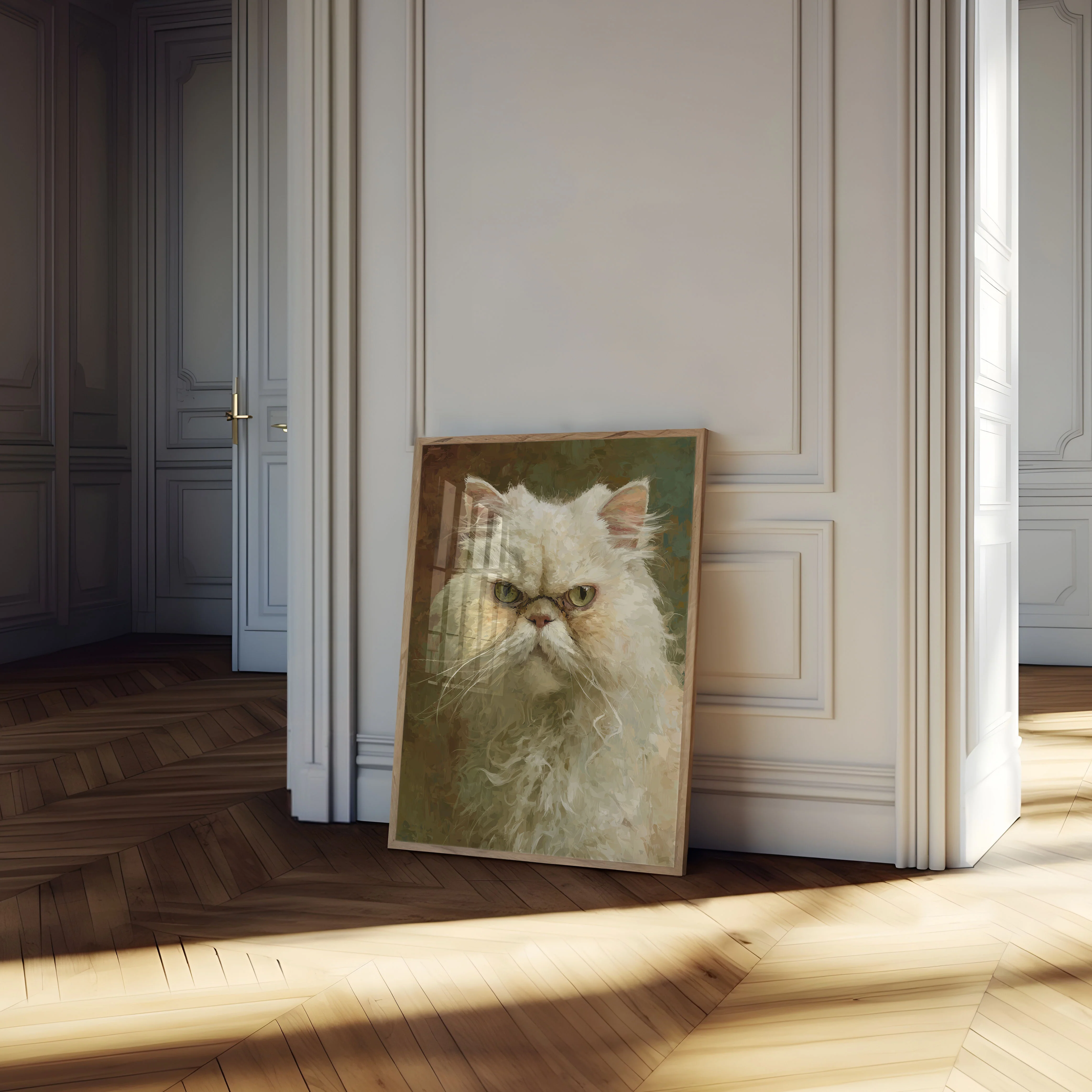 Majestic White Persian Cat Poster - Image 4