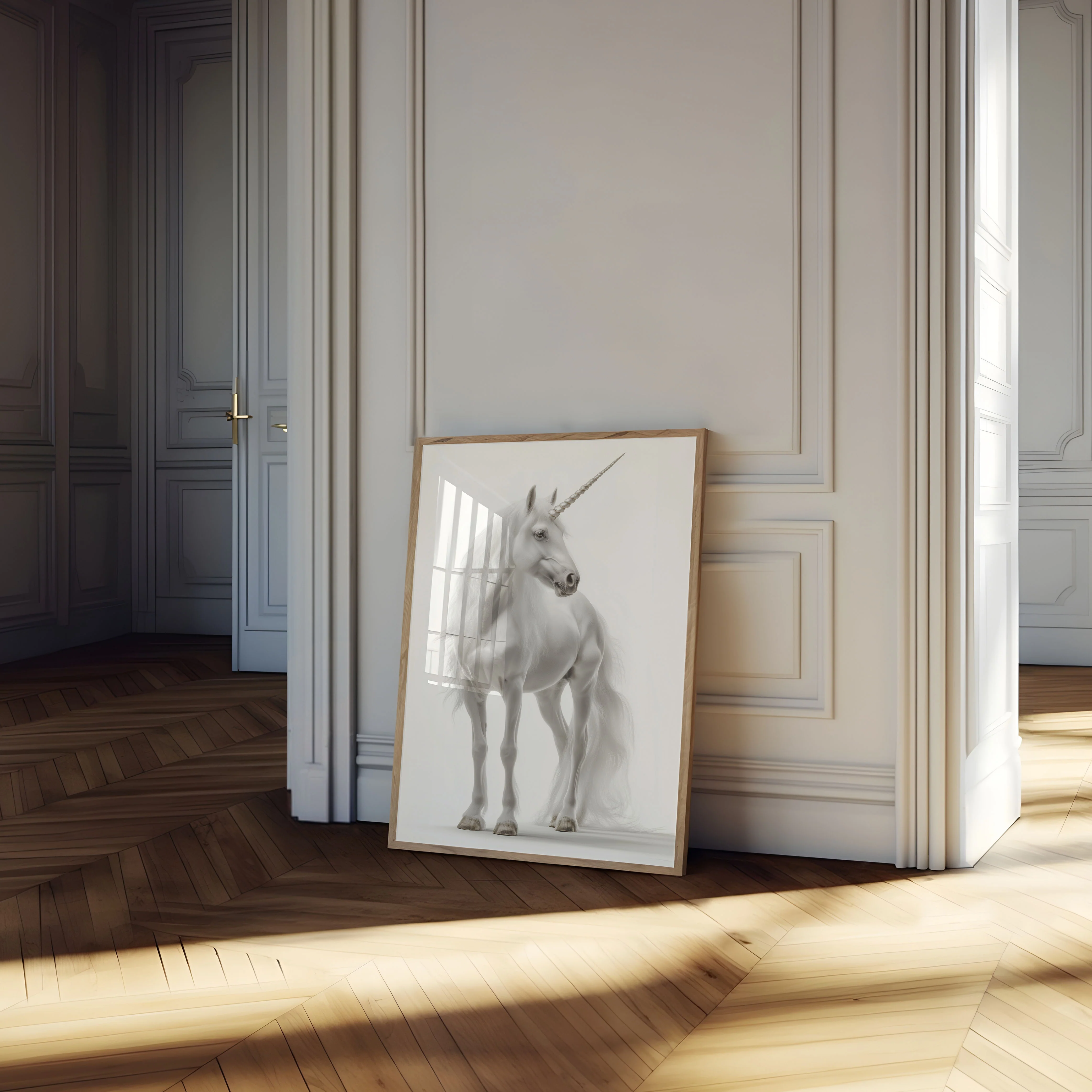 Majestic White Unicorn Poster - Image 4