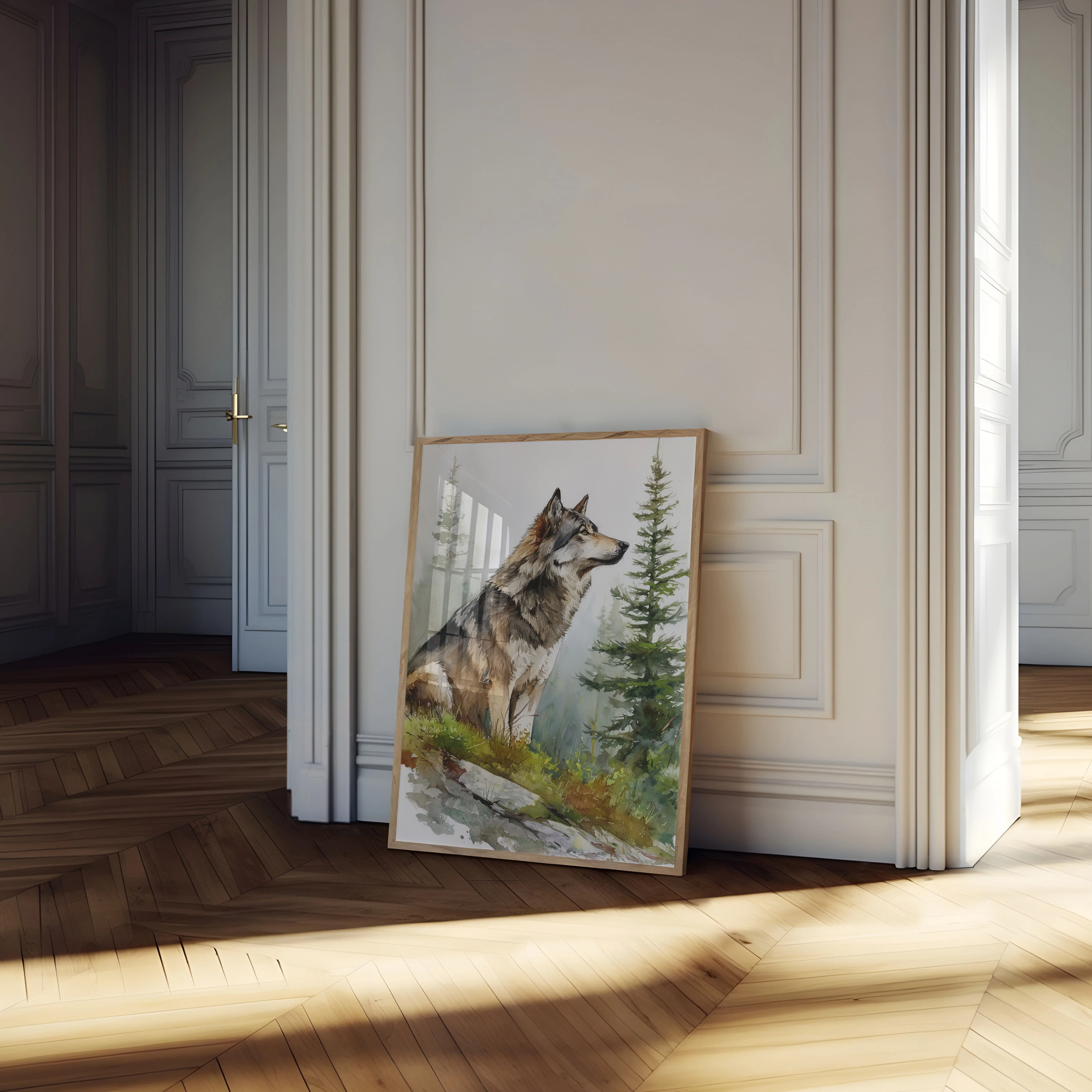 Majestic Wolf Forest Guardian Poster - Image 4