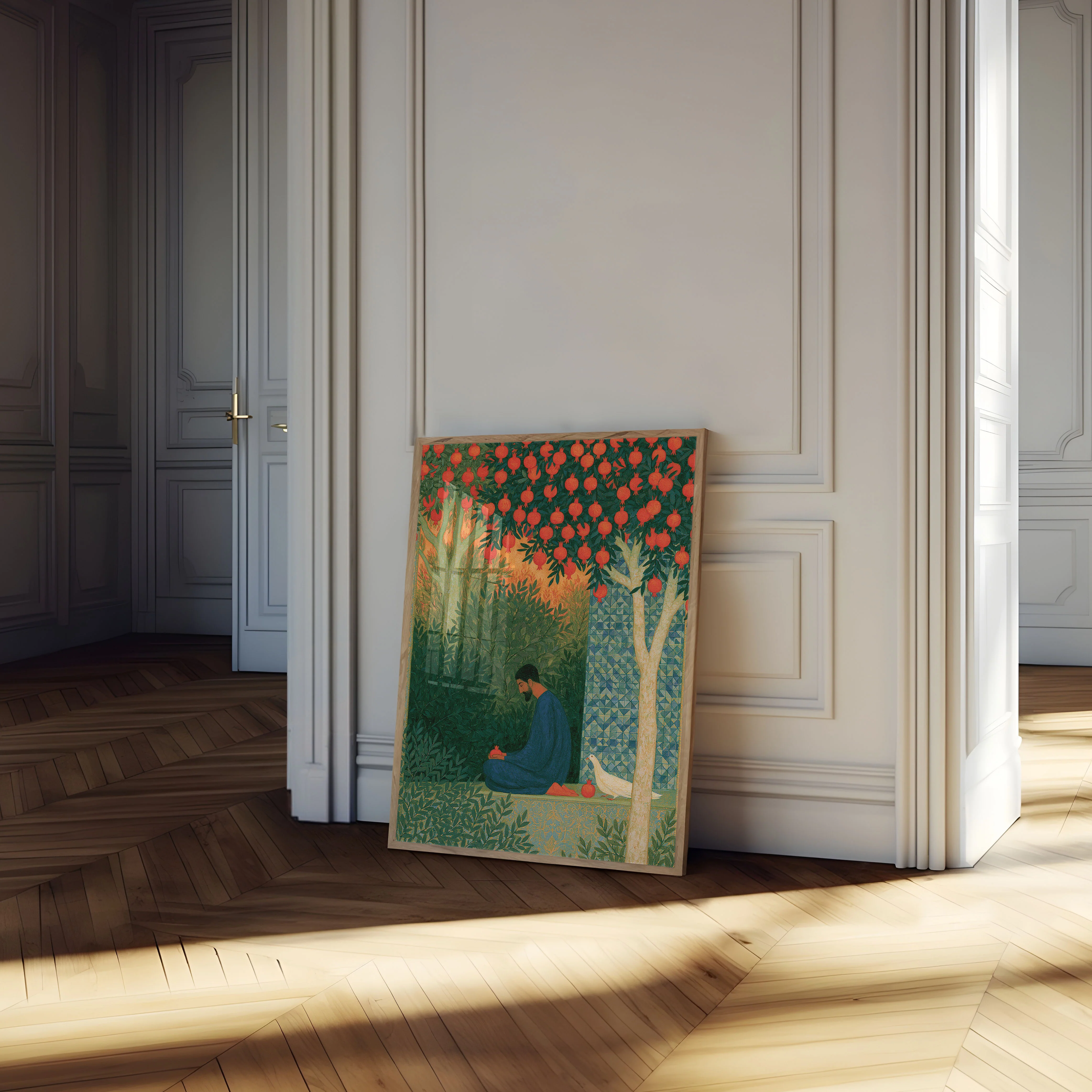 Man in Pomegranate Garden Poster - Image 4