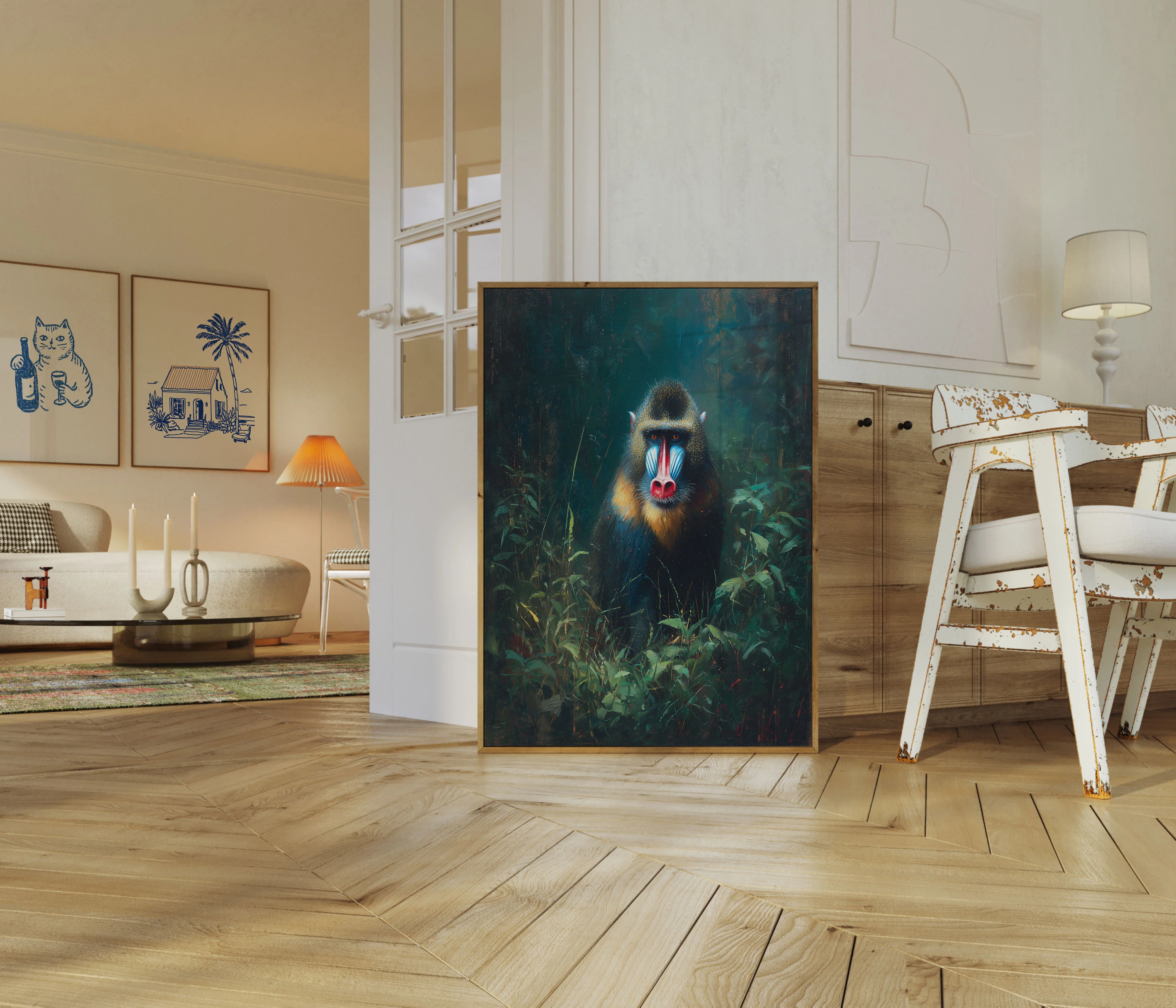 Mandrill in the Jungle Poster - Image 5