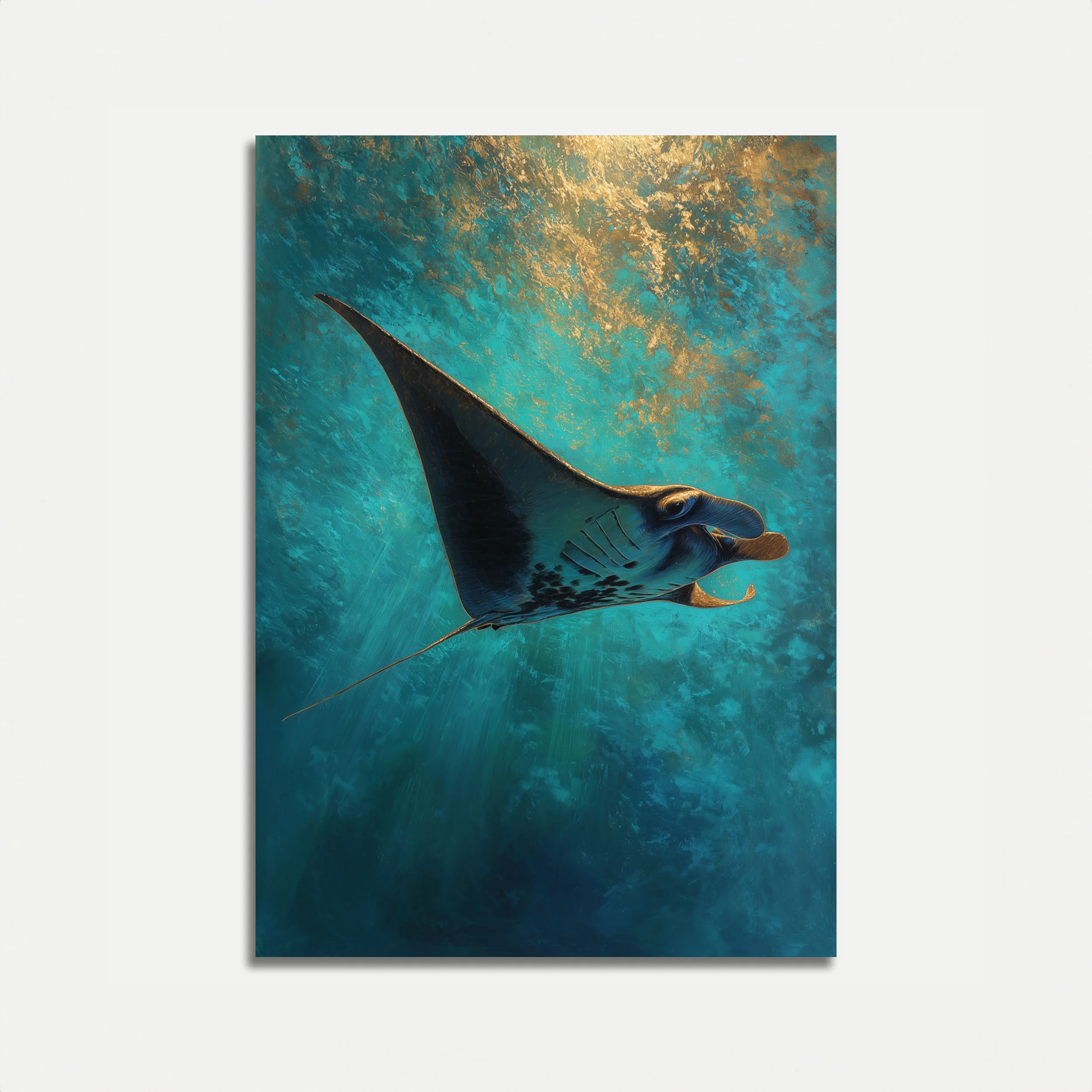 Manta Ray Ocean Wonder Poster
