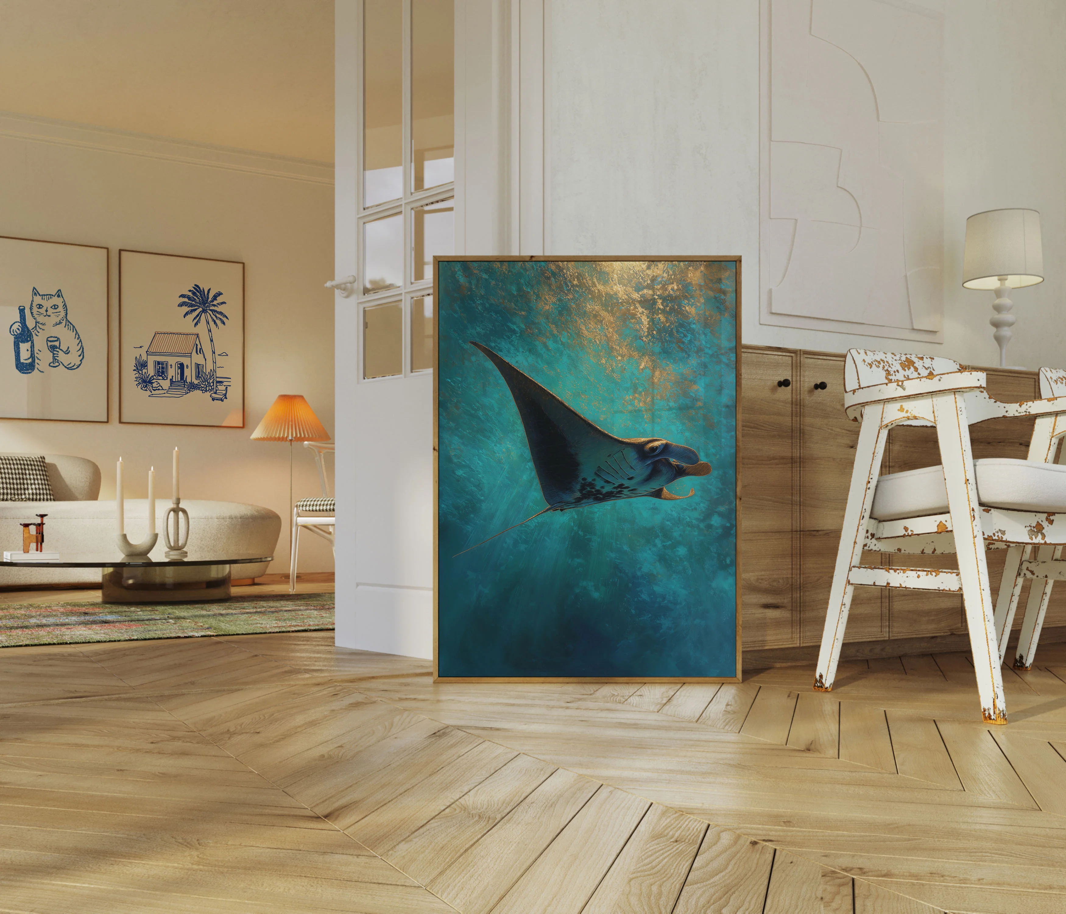 Manta Ray Ocean Wonder Poster - Image 5