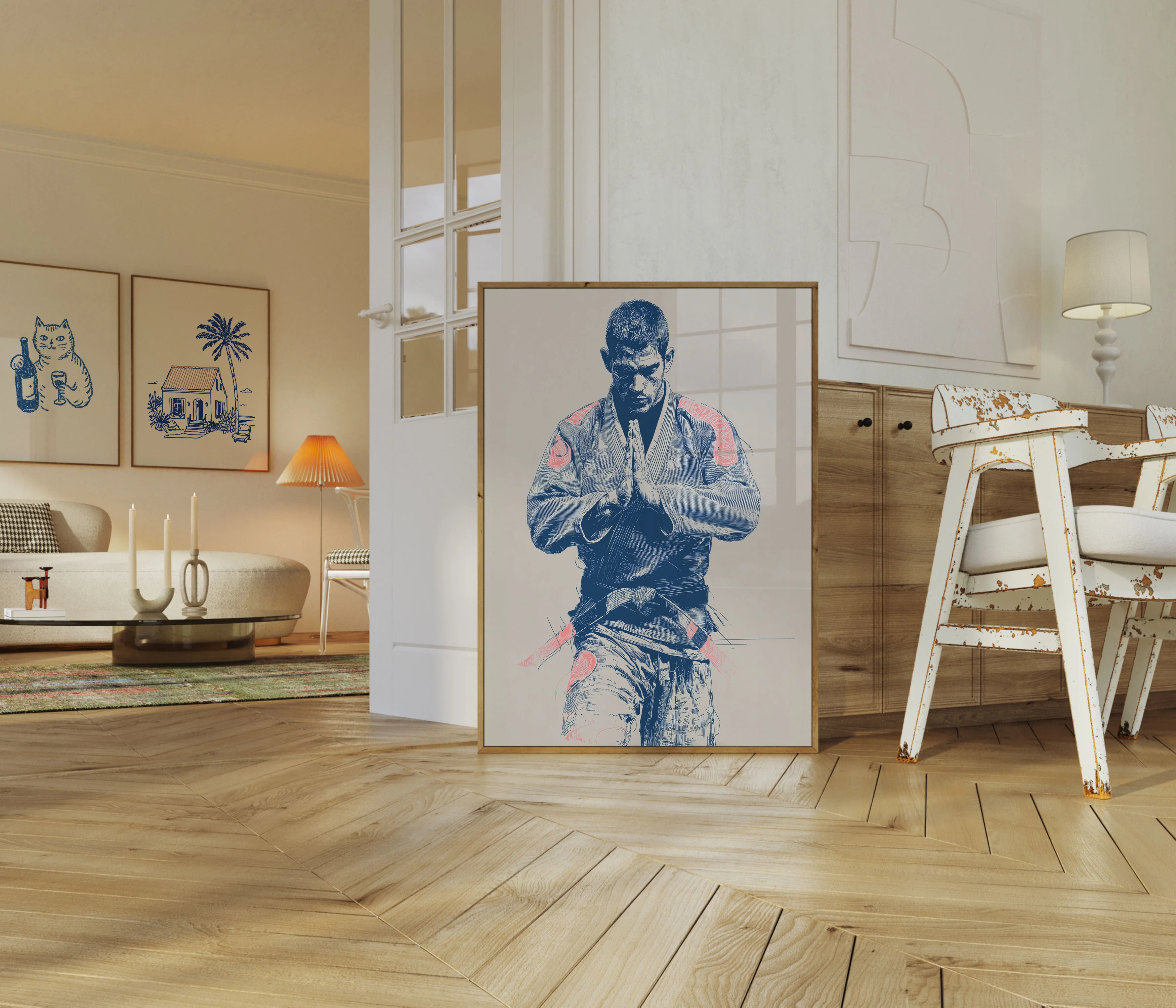 Martial Arts Meditation Warrior Poster - Image 5