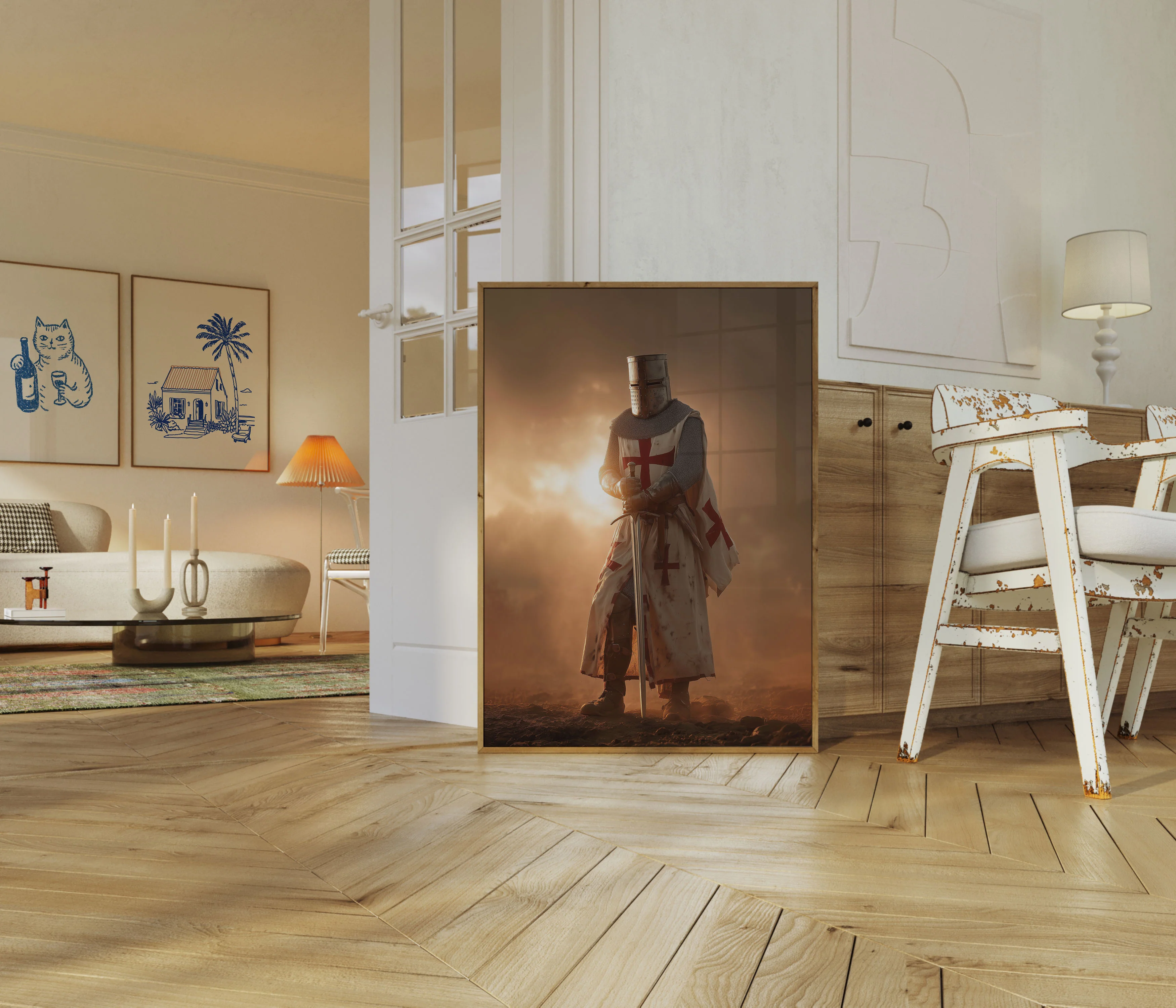 Medieval Crusader Knight Poster - Image 5