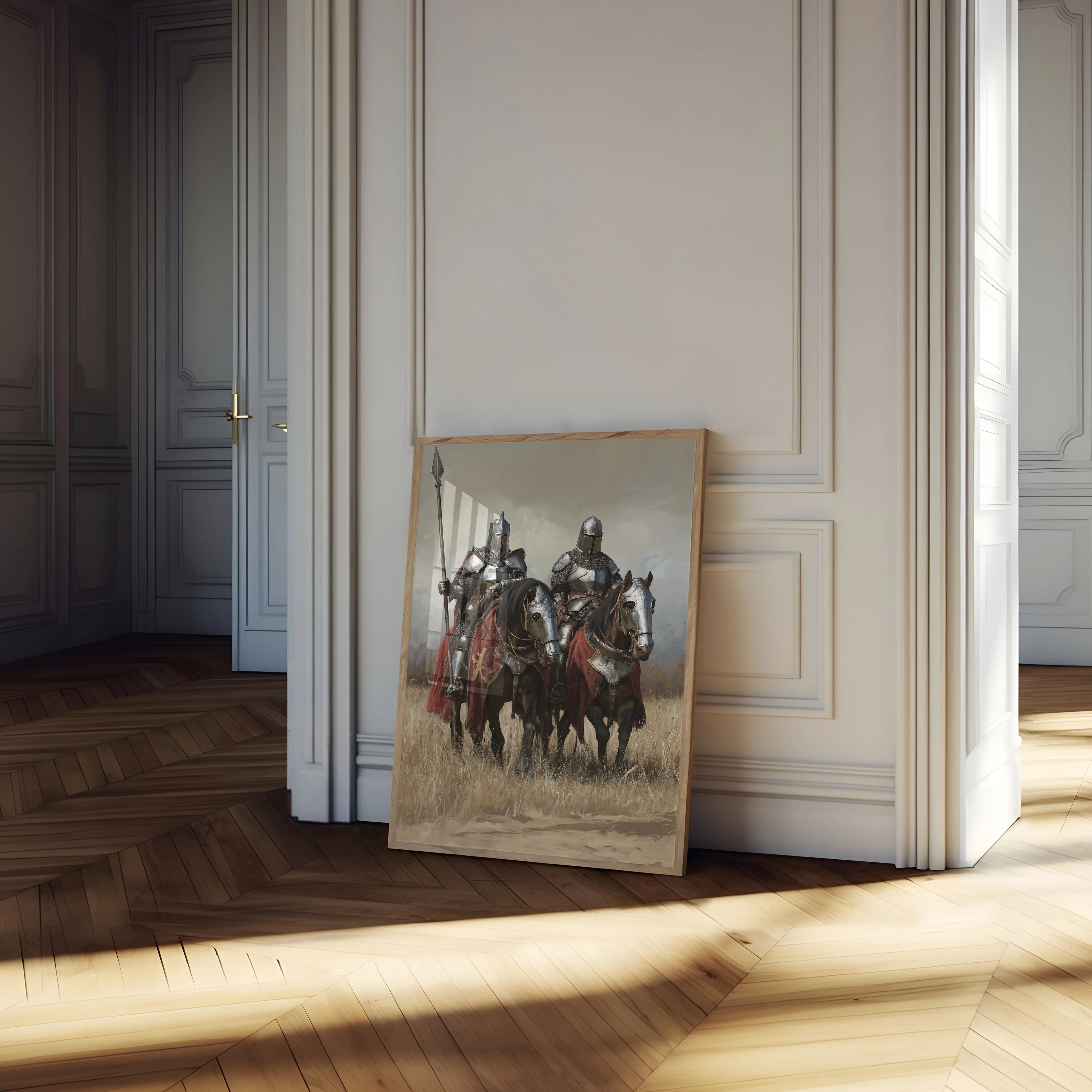 Medieval Knights Battle Charge Poster - Image 4