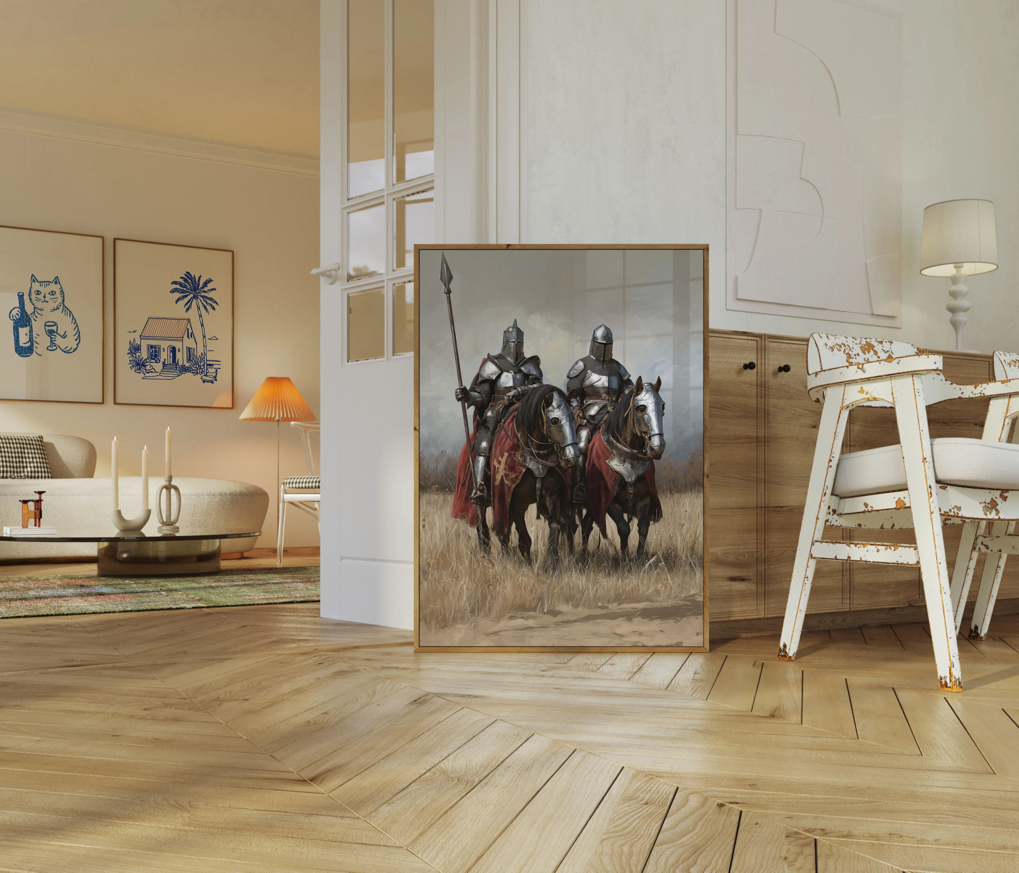 Medieval Knights Battle Charge Poster - Image 5