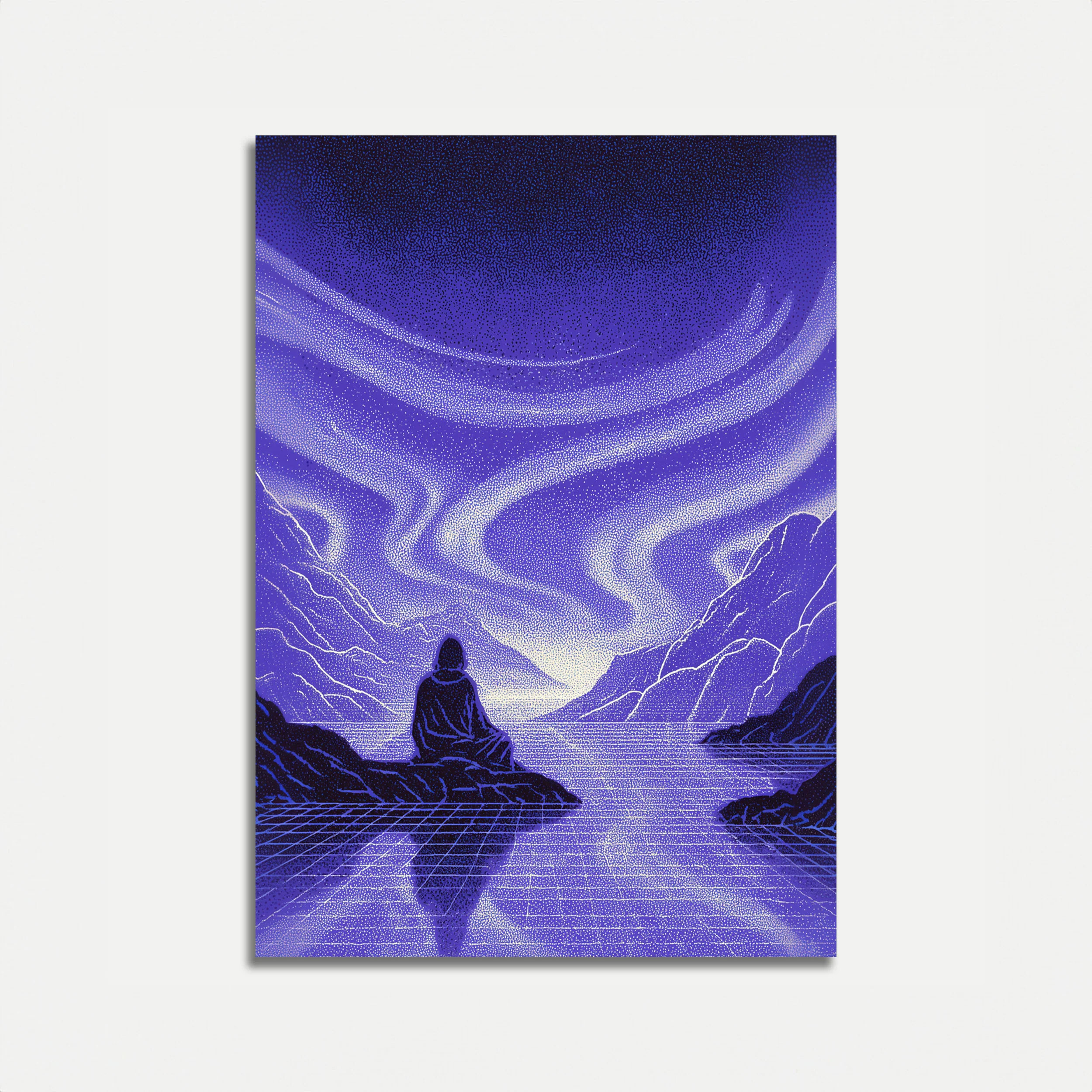 Meditation by Starlit Waters Poster