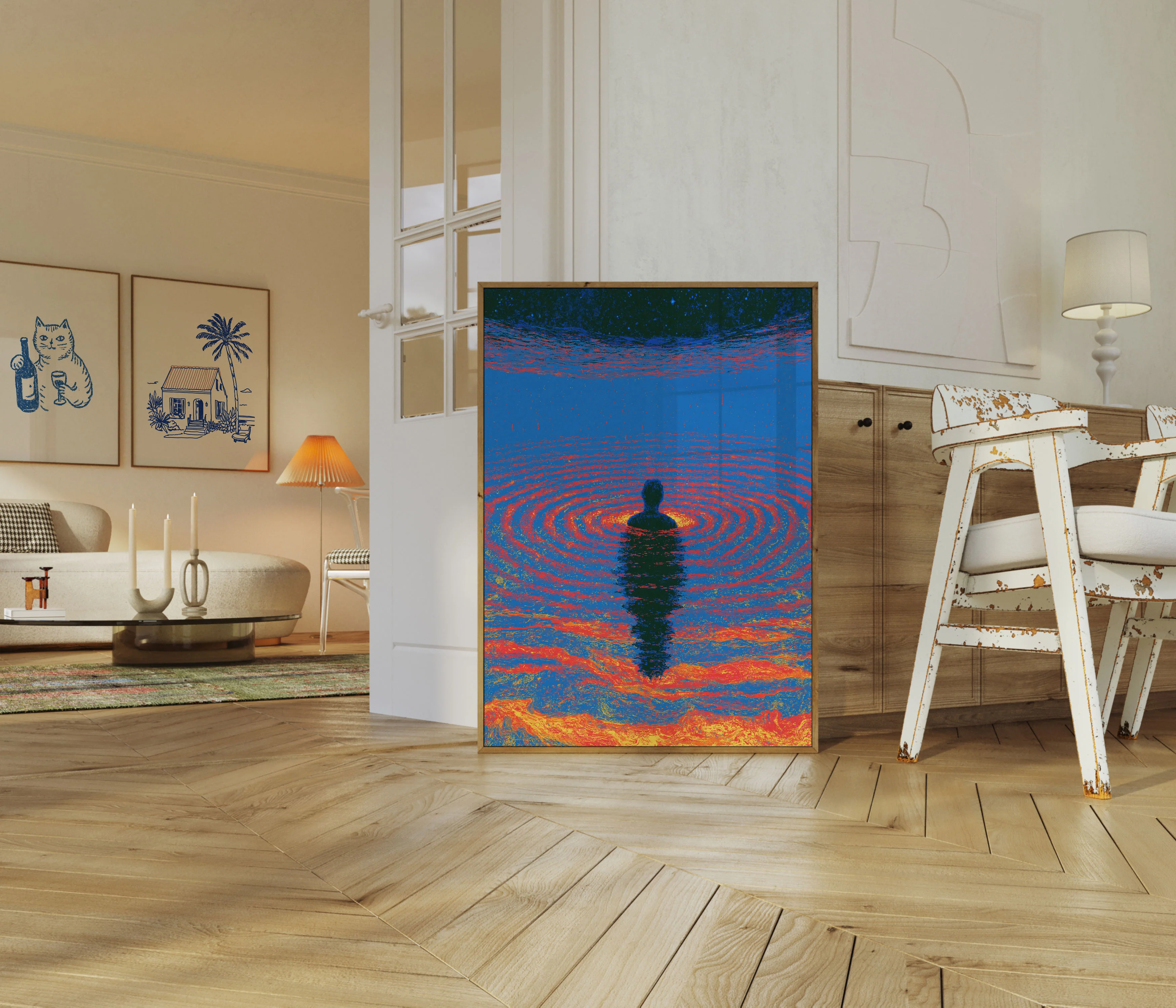 Meditation in Cosmic Waves Poster - Image 5