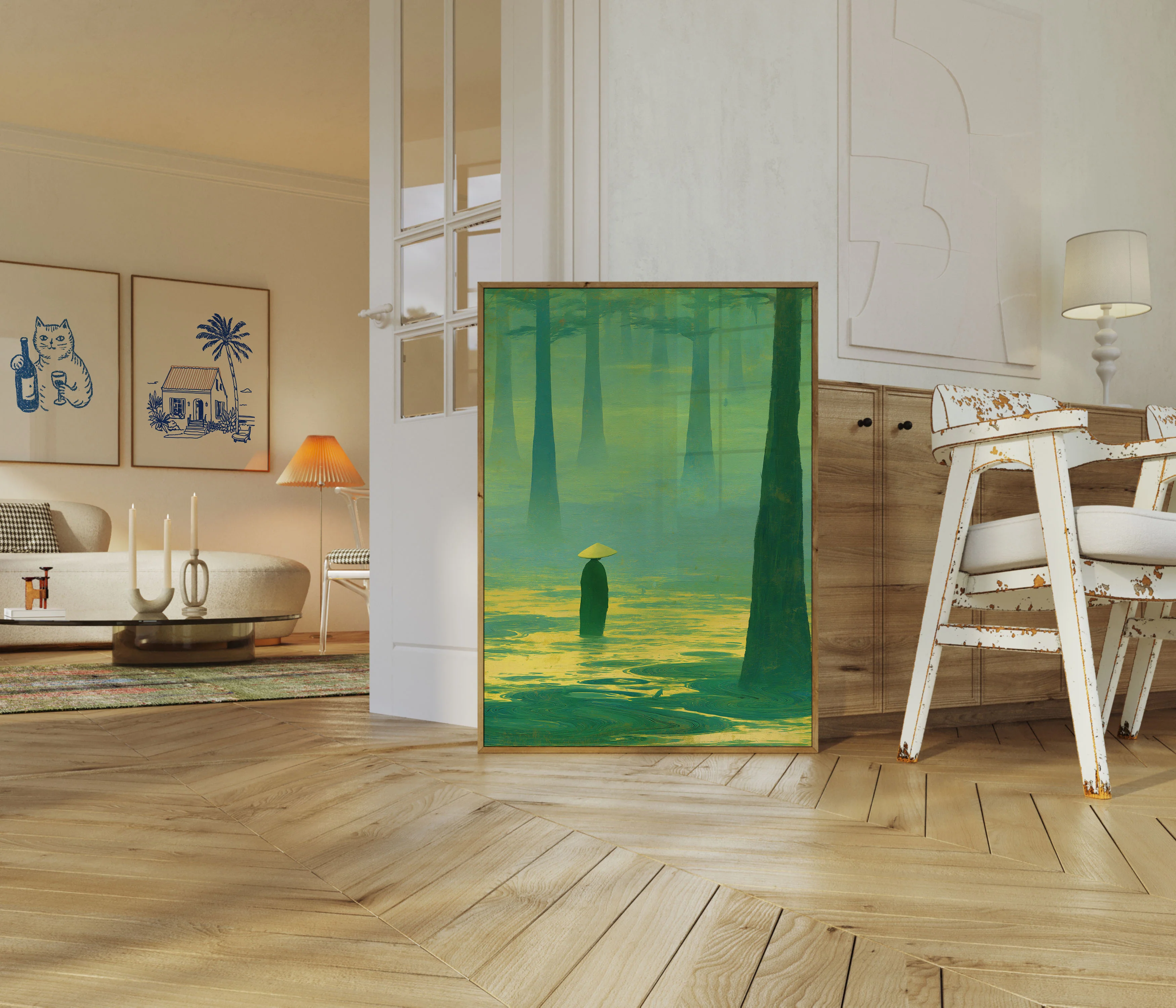 Meditation in the Misty Forest Poster - Image 5