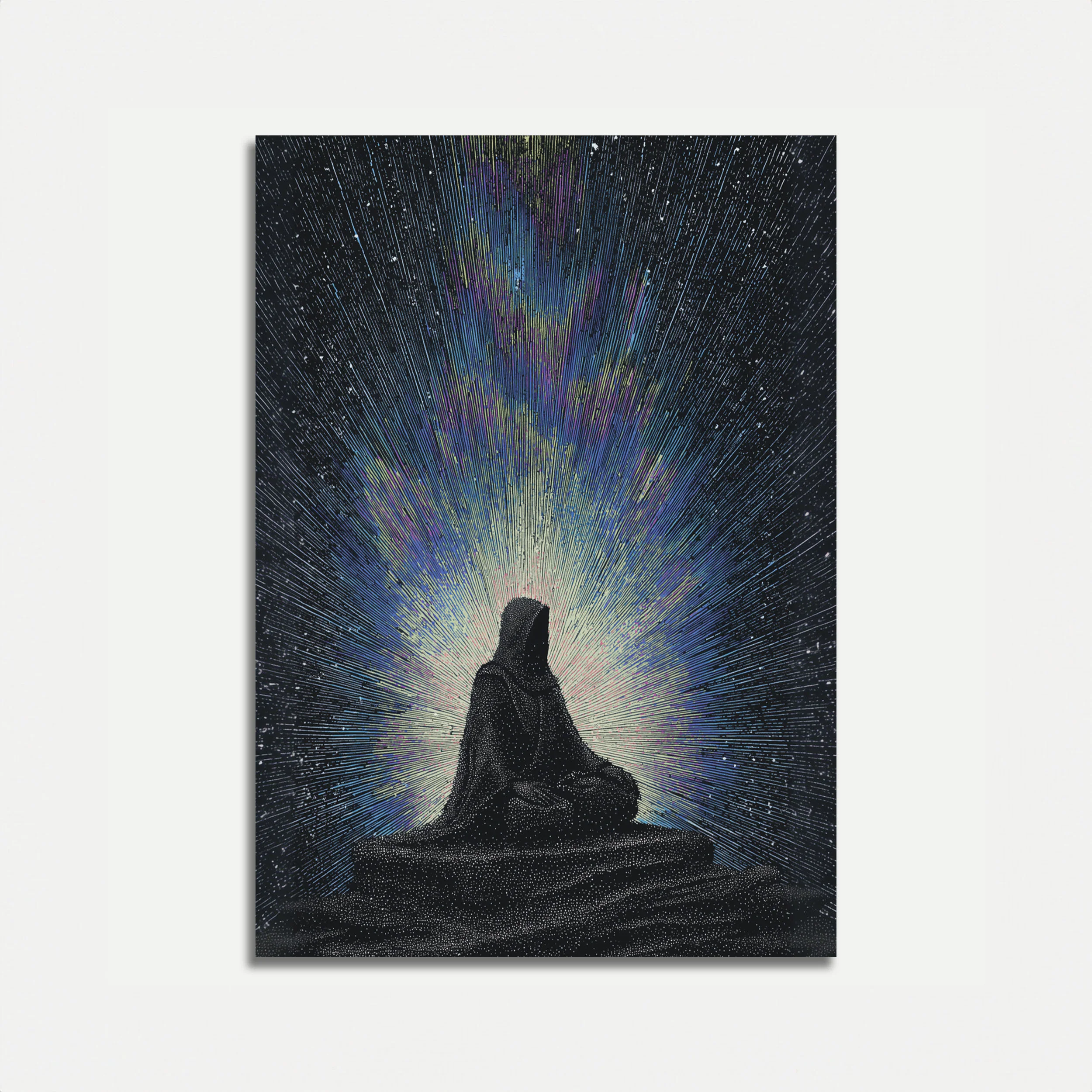Meditation Under Starlight Poster