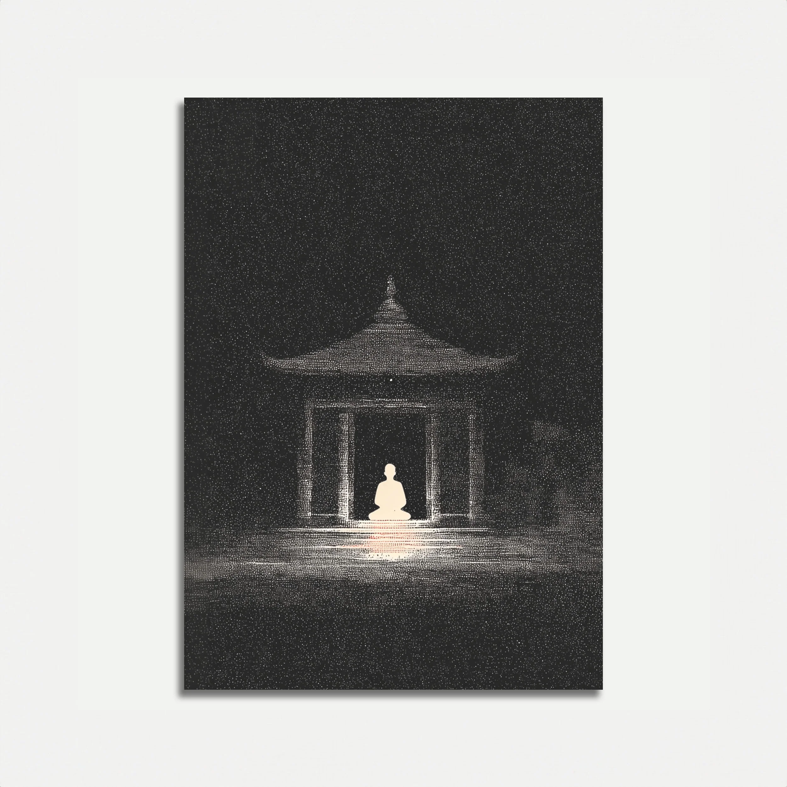 Meditation Under Starlight Poster