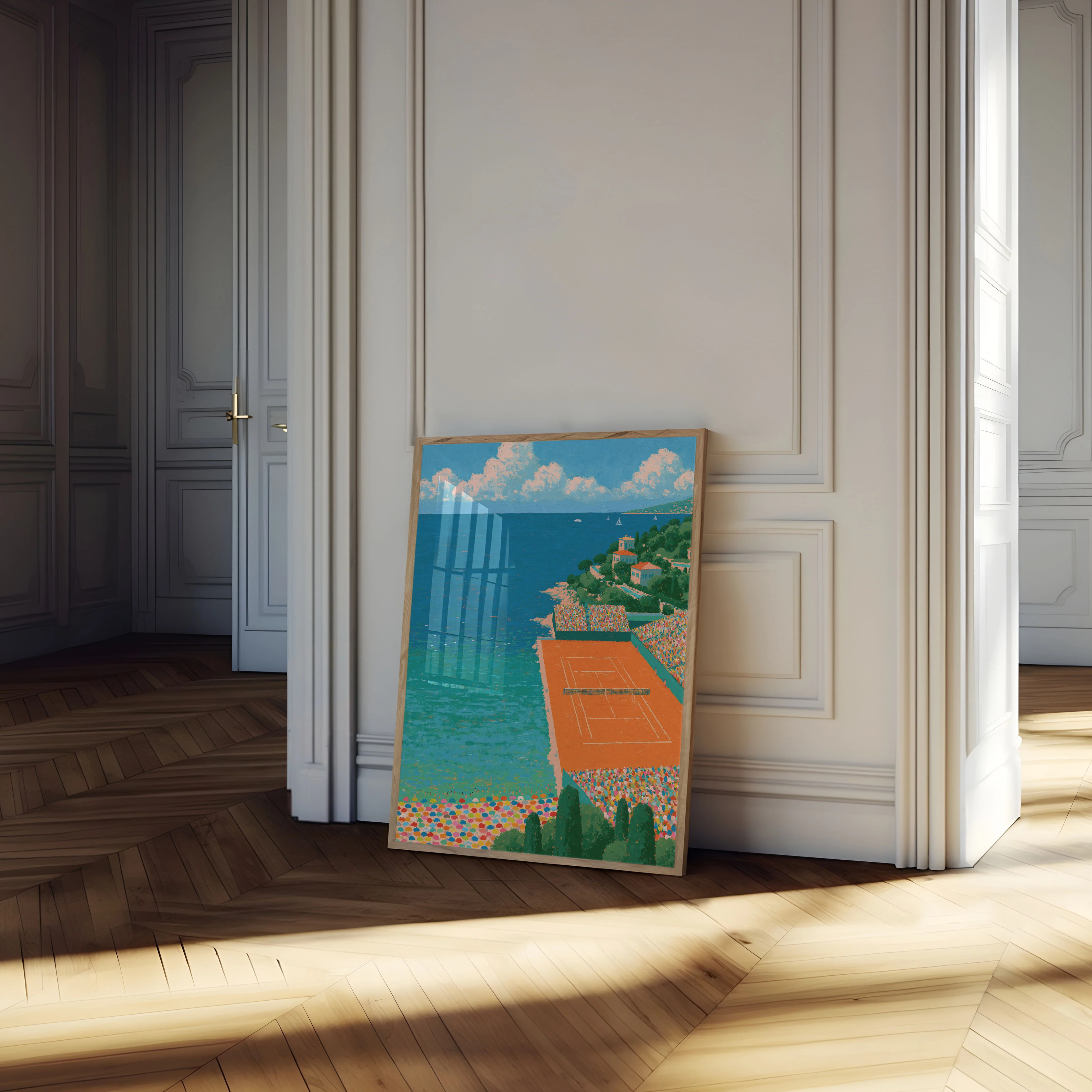 Mediterranean Tennis Court Poster - Image 4