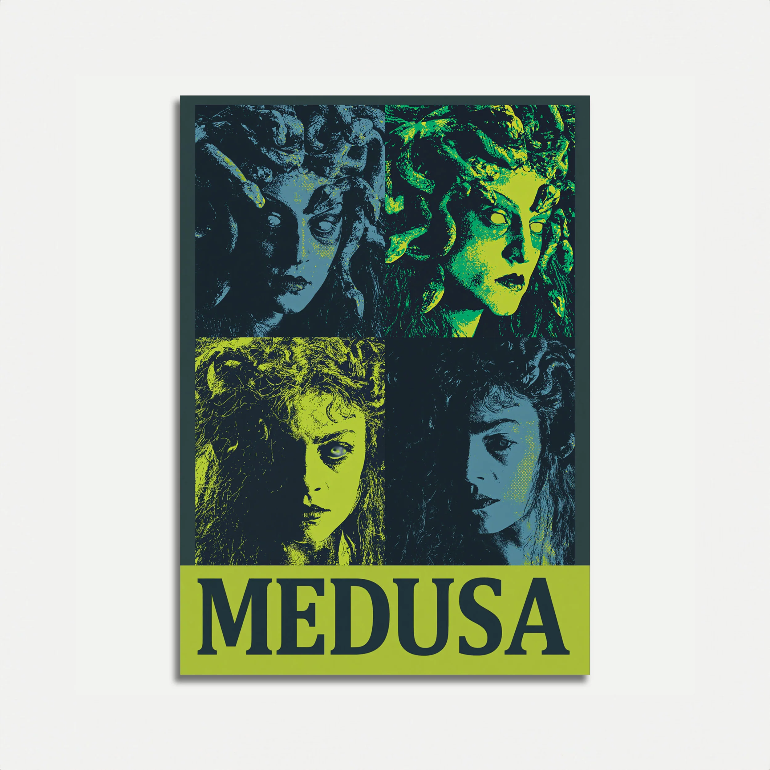 Medusa Mythological Portrait Poster