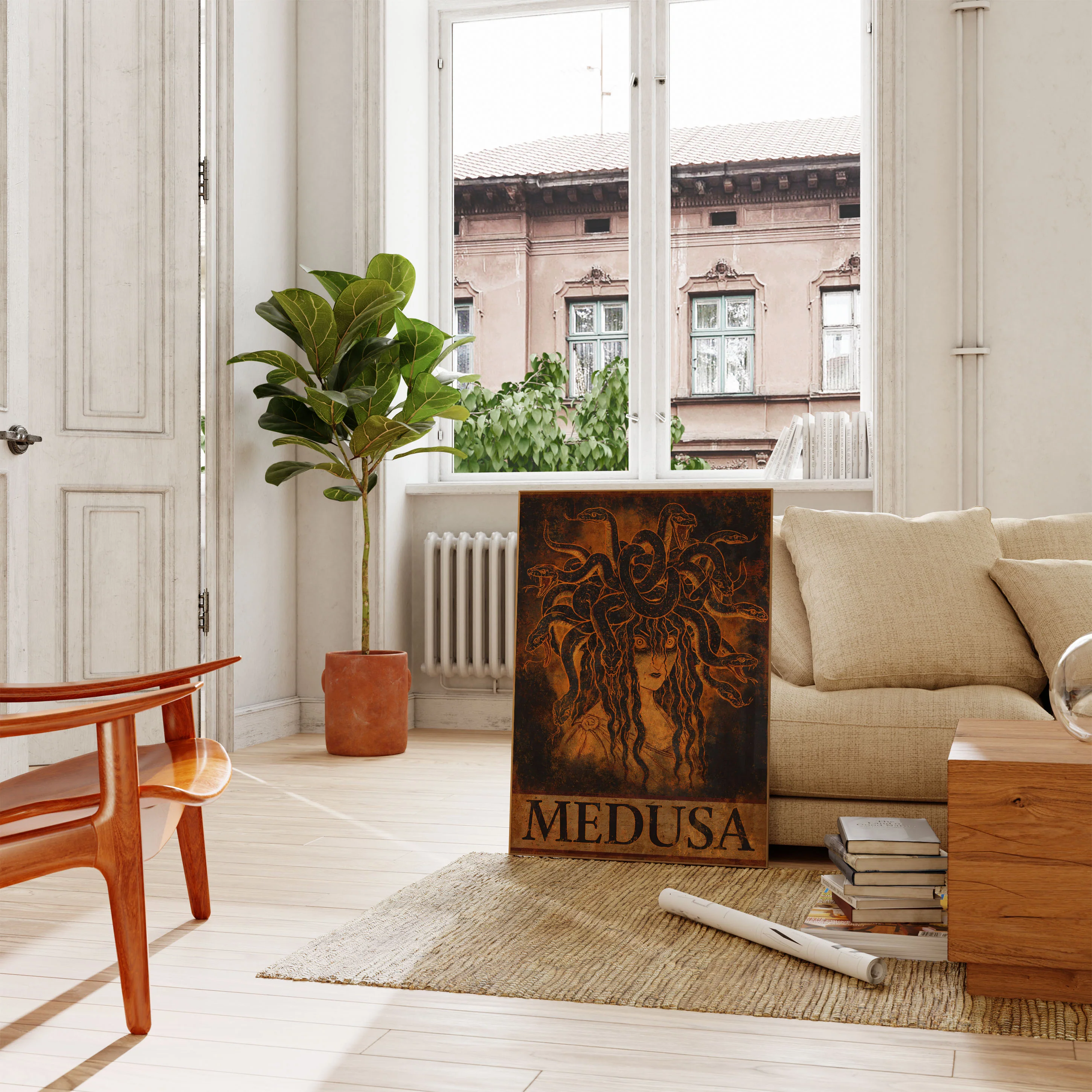 Medusa Mythological Portrait Poster - Image 2