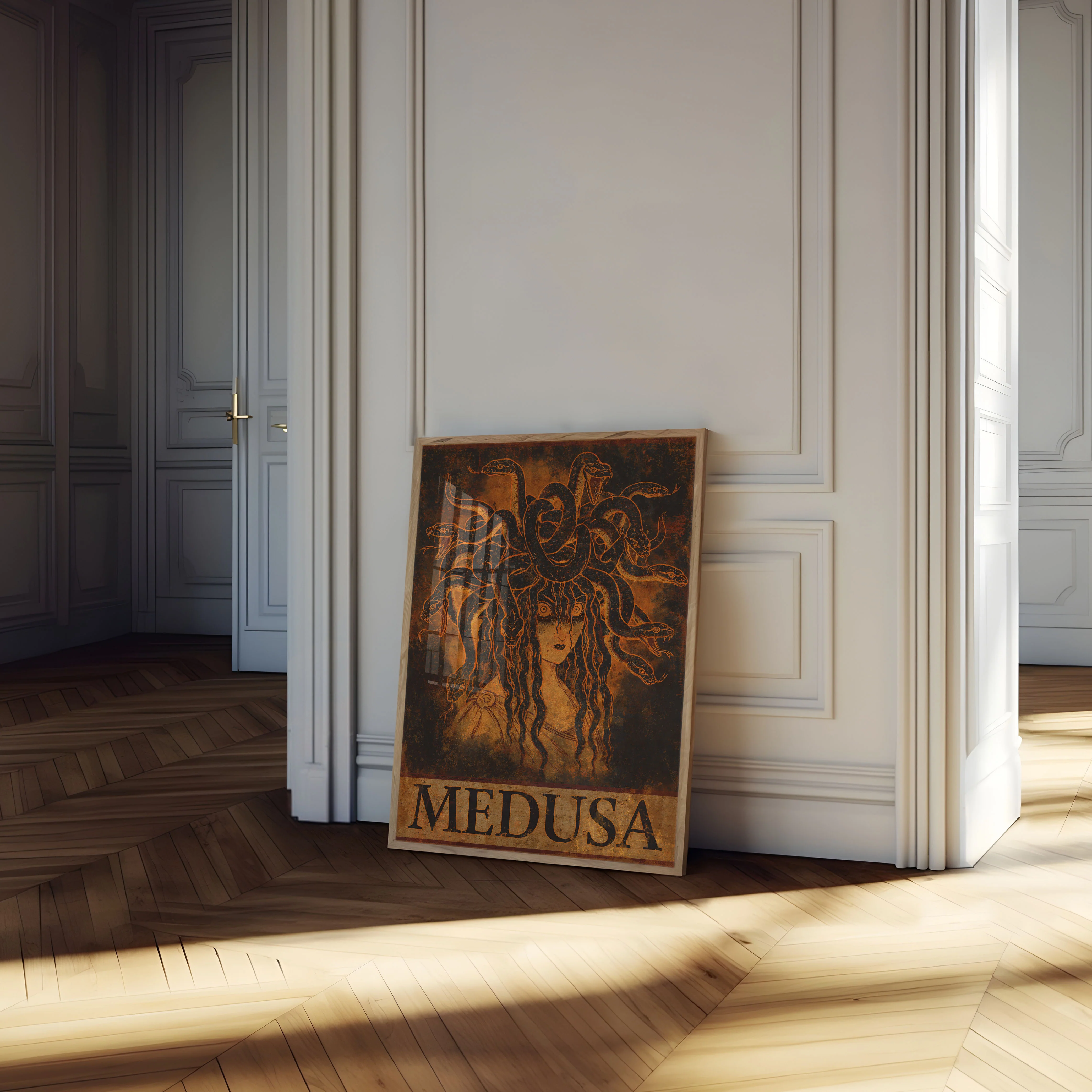 Medusa Mythological Portrait Poster - Image 4