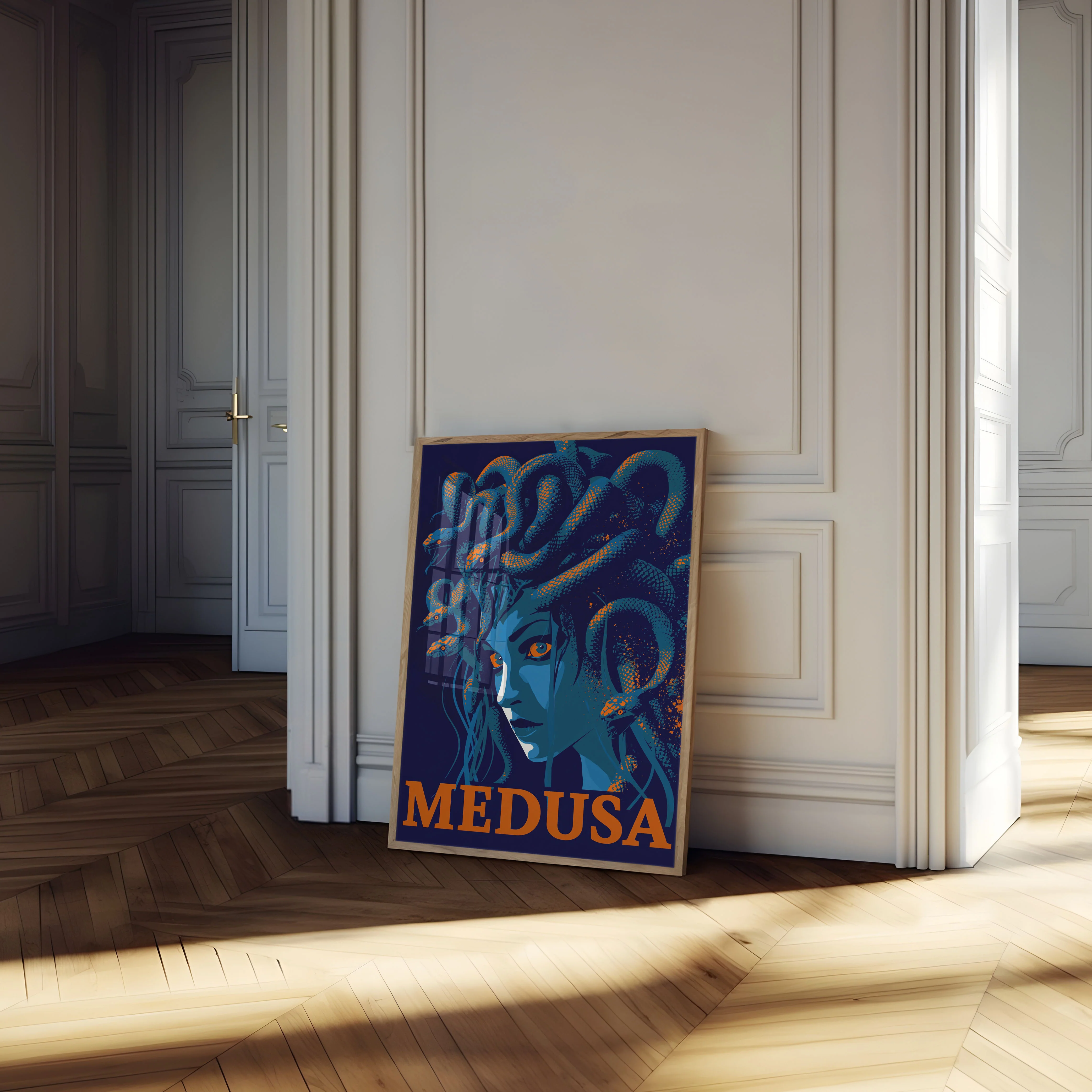 Medusa Mythological Portrait Poster - Image 4