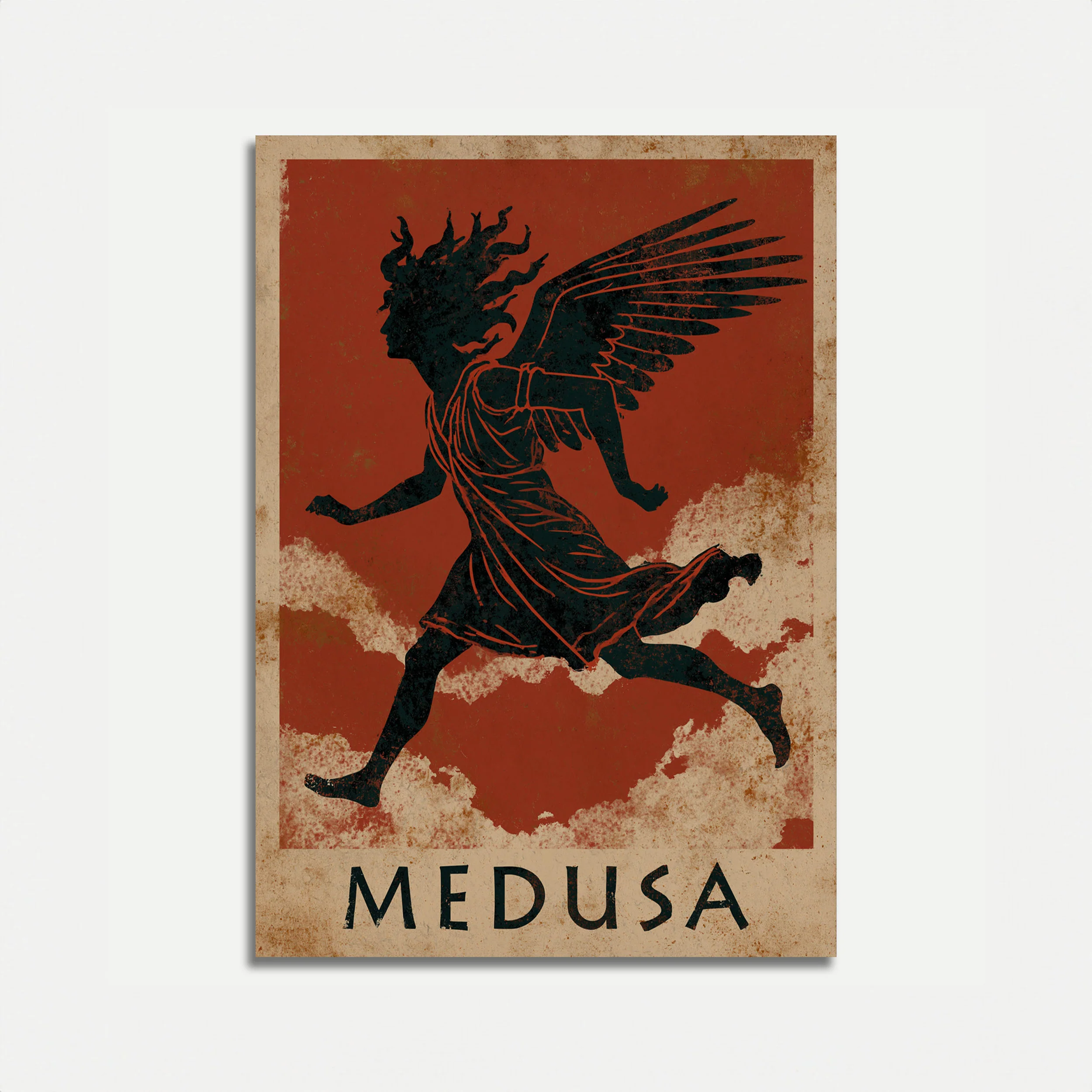Medusa Winged Goddess Poster