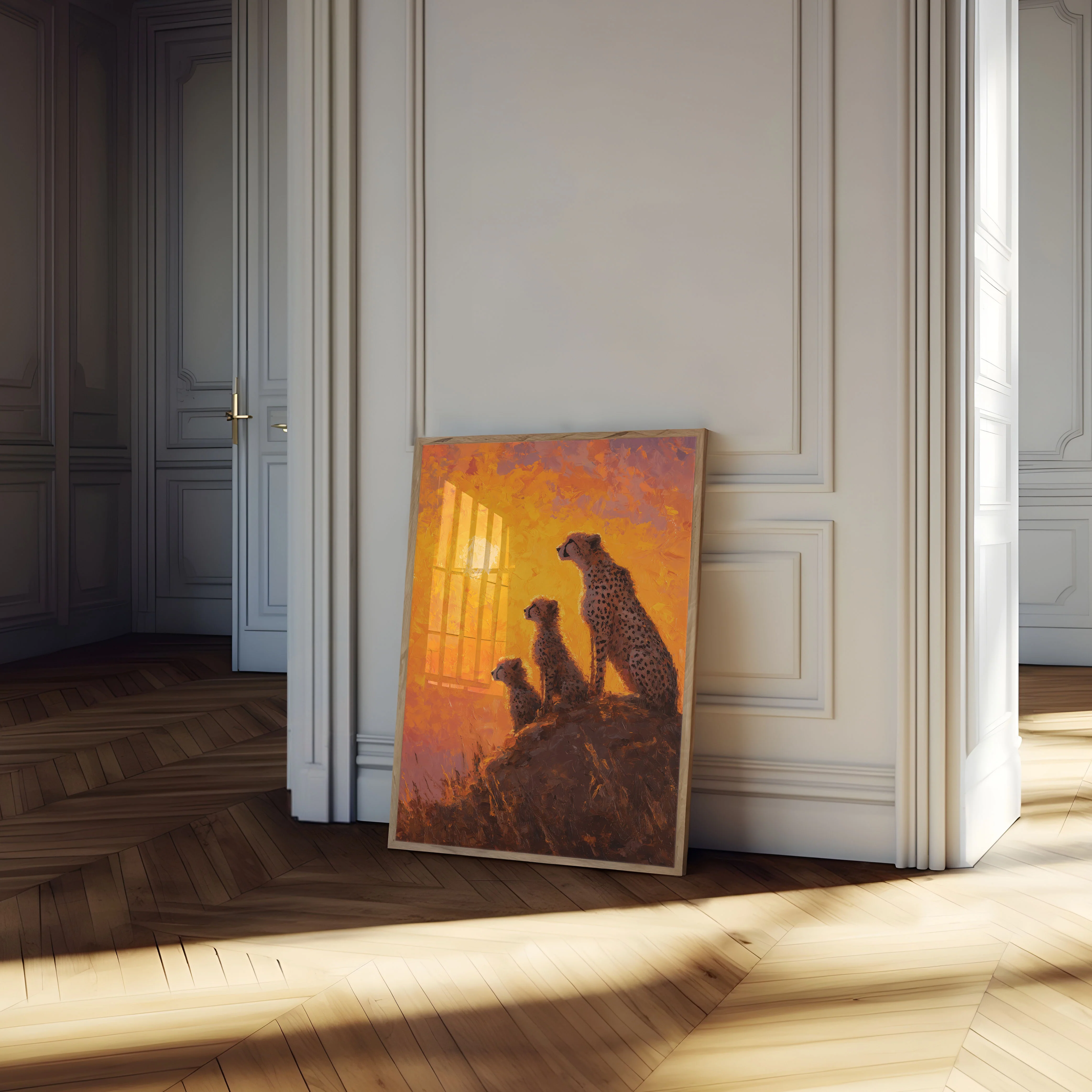 Meerkat Family Sunset Poster - Image 4