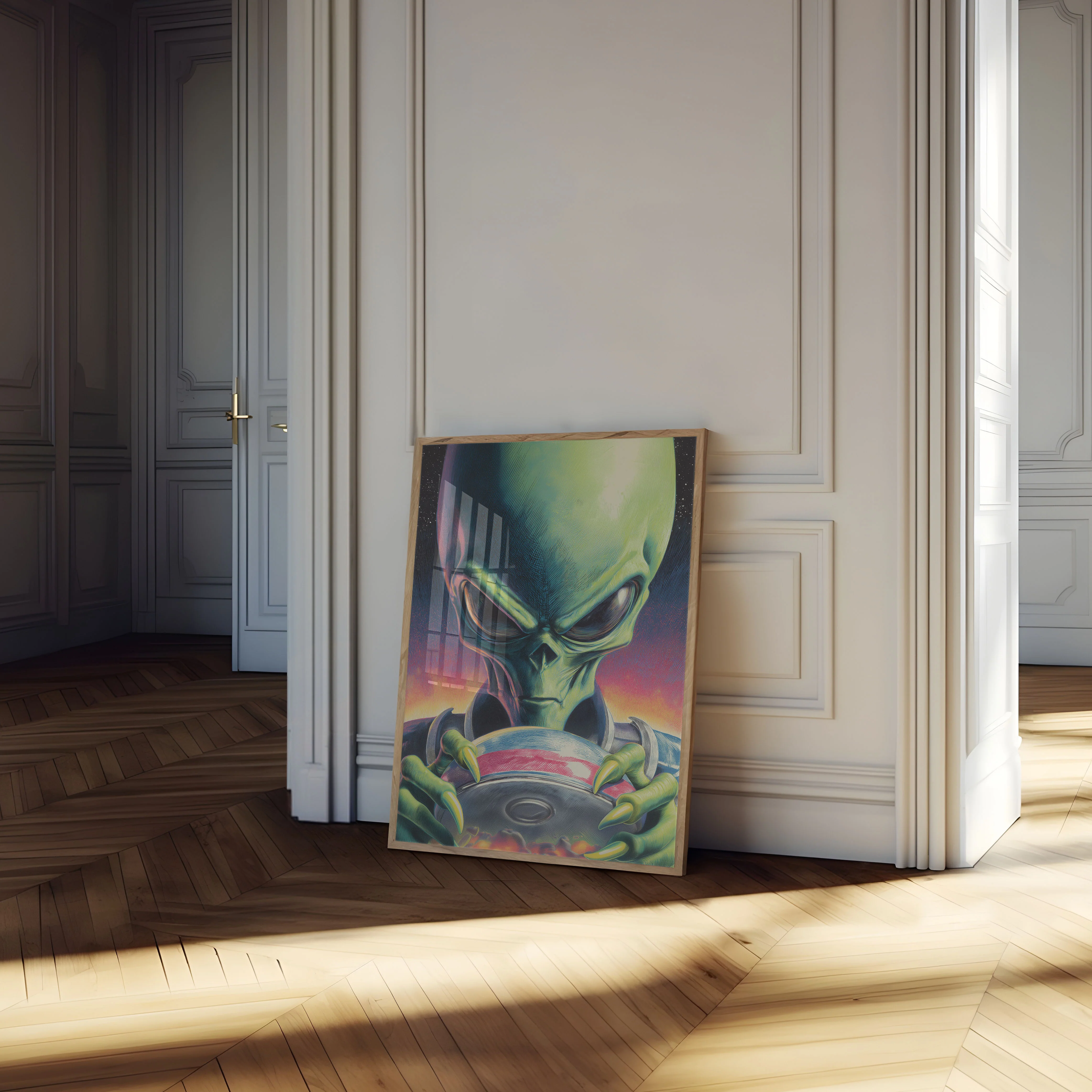 Menacing Alien Invasion Poster - Image 4