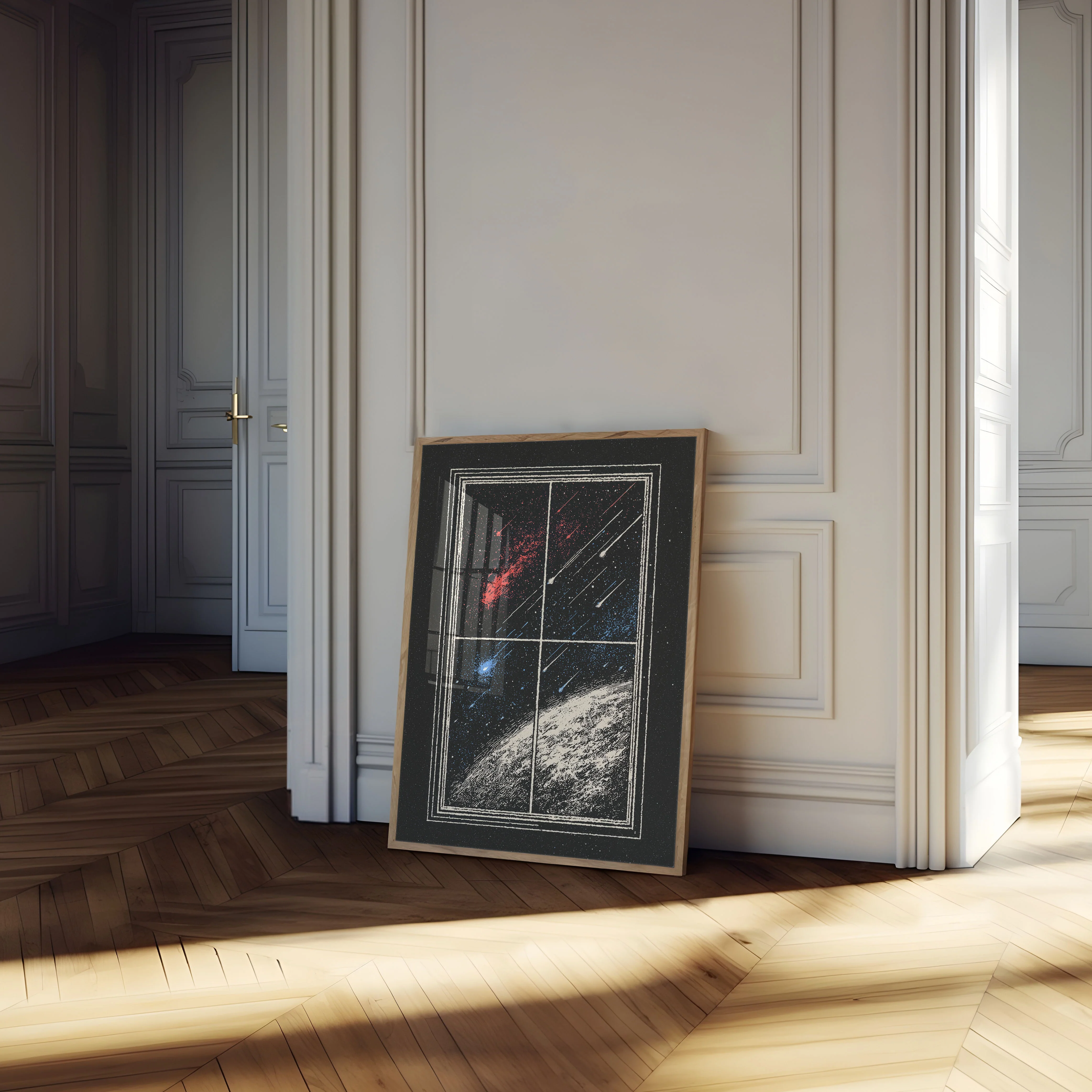 Meteor Shower Over Earth Poster - Image 4
