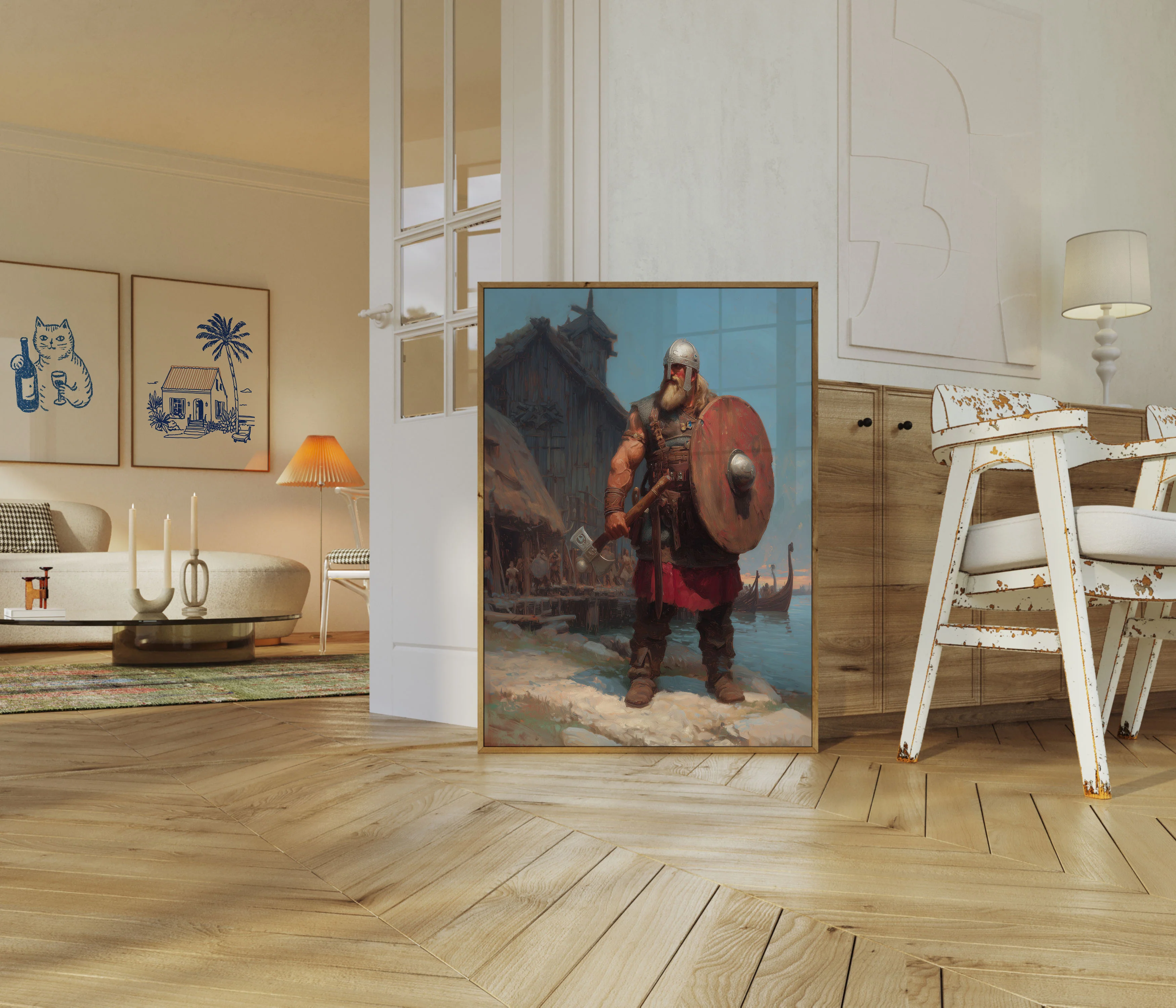 Mighty Viking Warrior Coastal Poster - Image 5