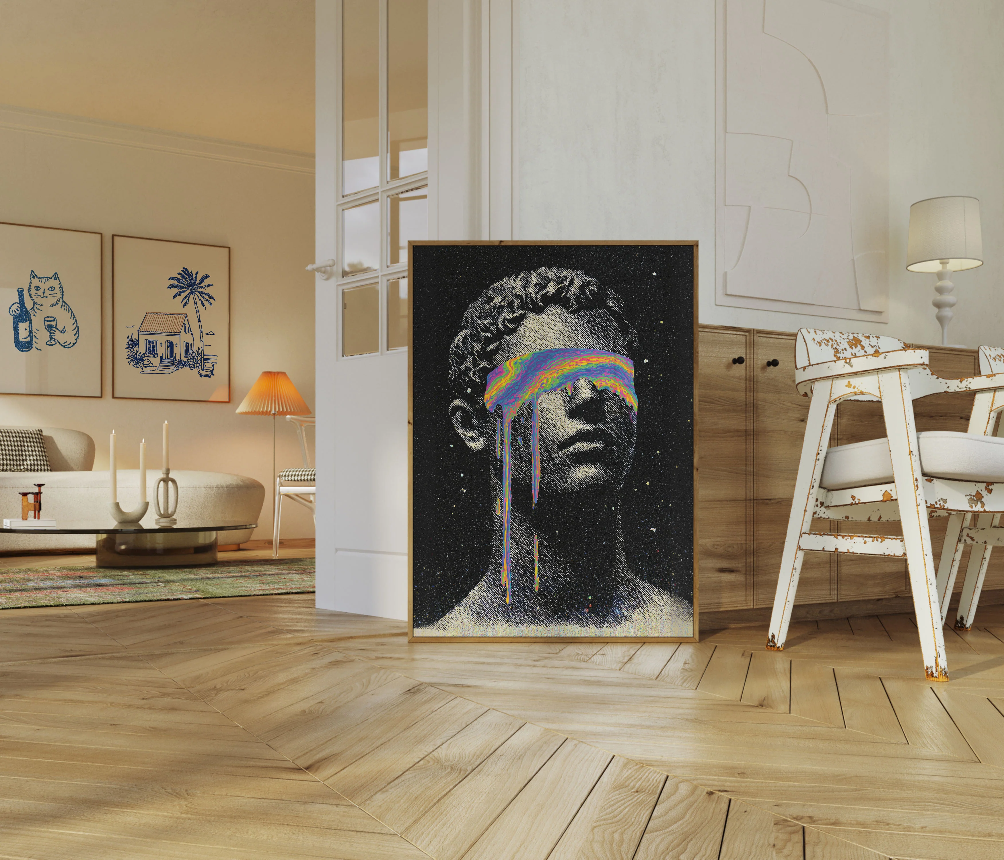 Mind Melt Abstract Portrait Poster - Image 5